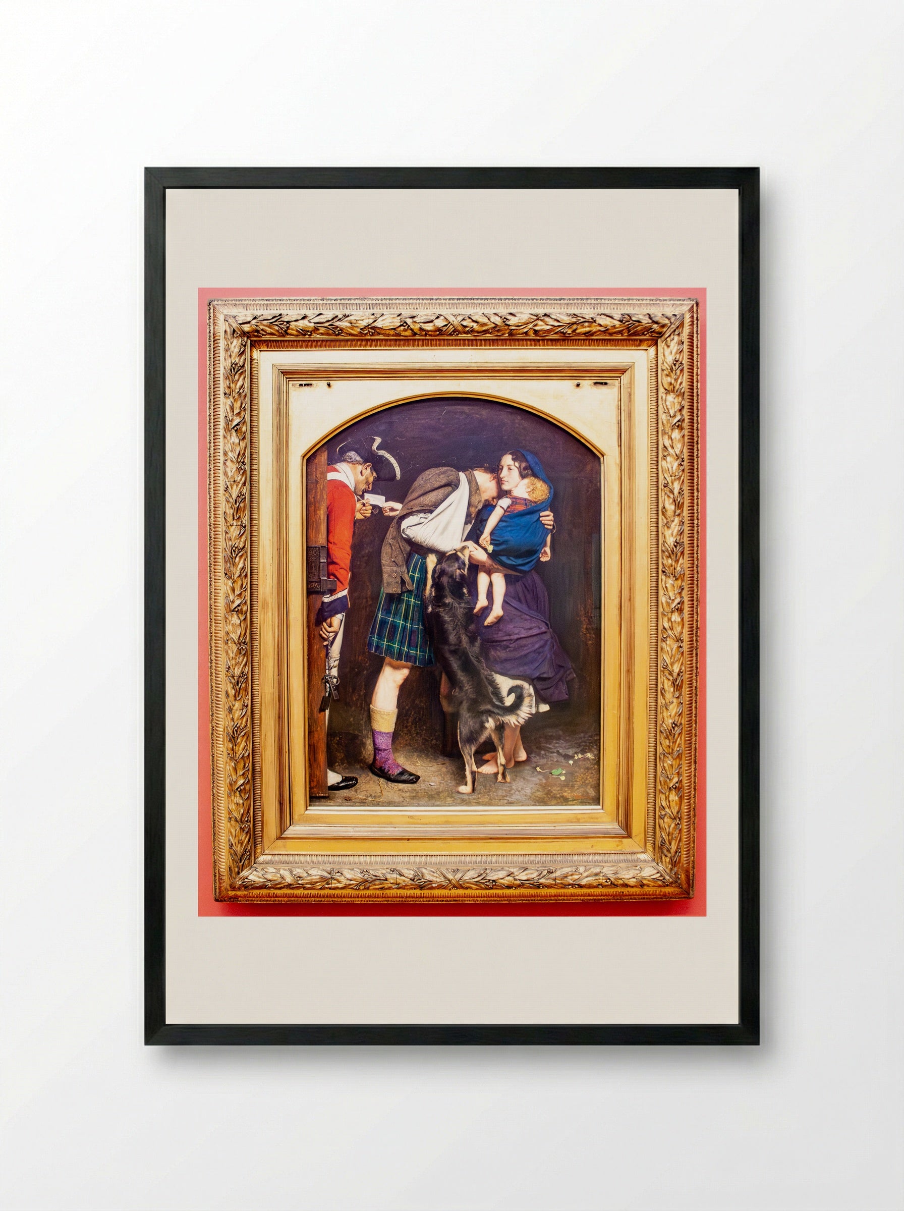 The Order of Release, 1746 - John Everett Millais - Framed Print Black