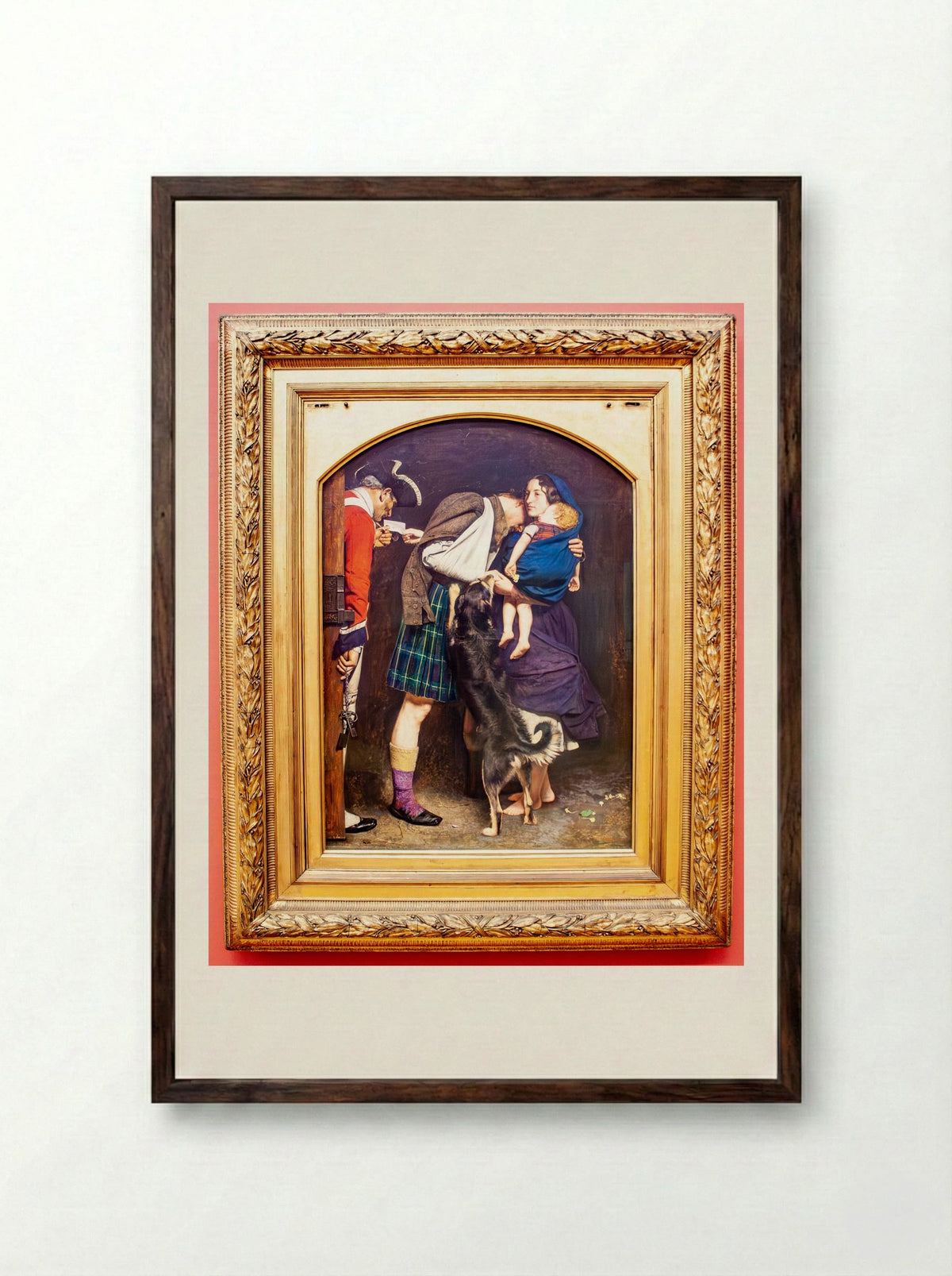 The Order of Release, 1746 - John Everett Millais - Framed Print Dark Wood