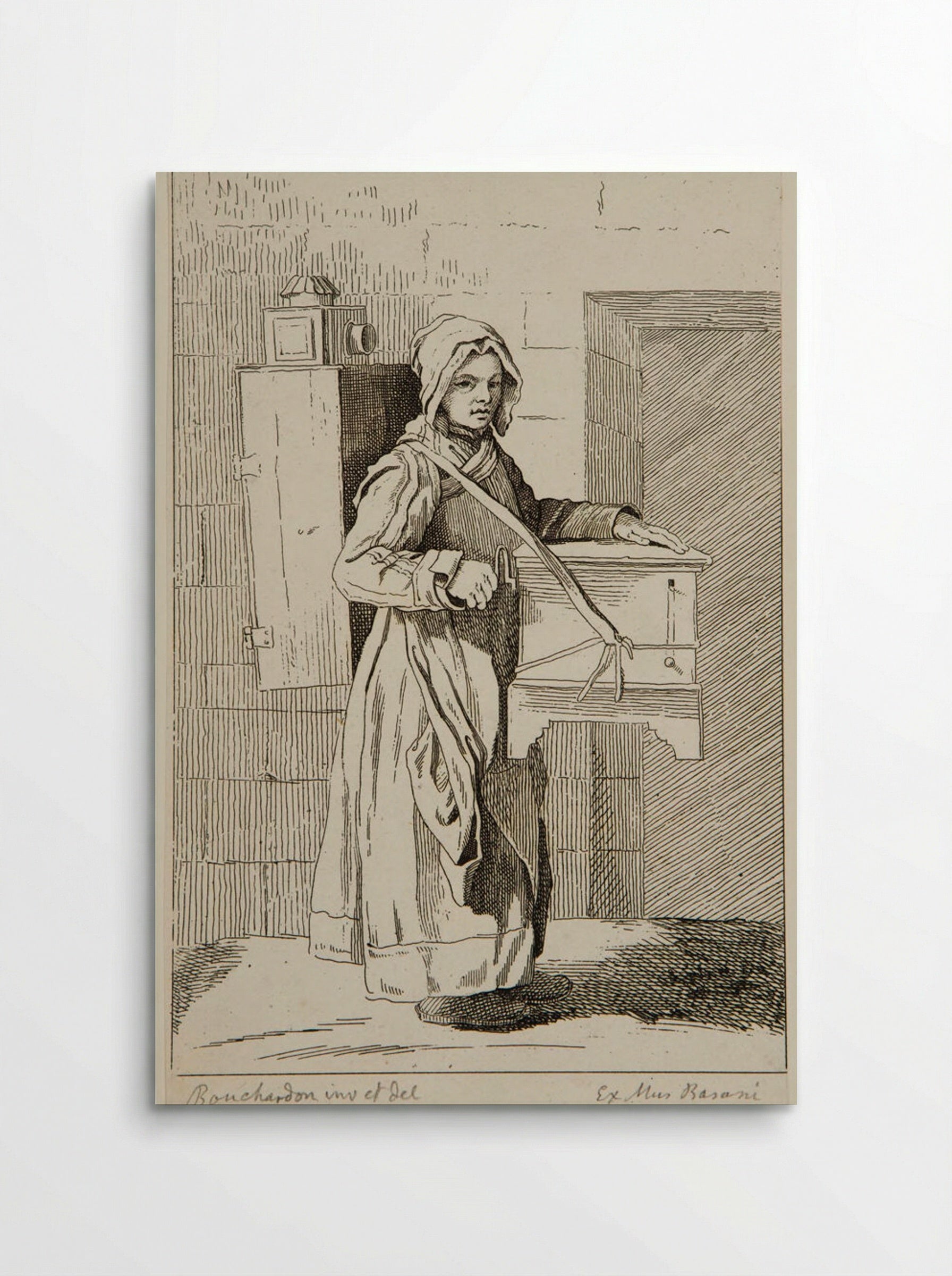 The Organ Grinder with a Magic Lantern - Anne Claude de Thubières, comte de Caylus - Poster