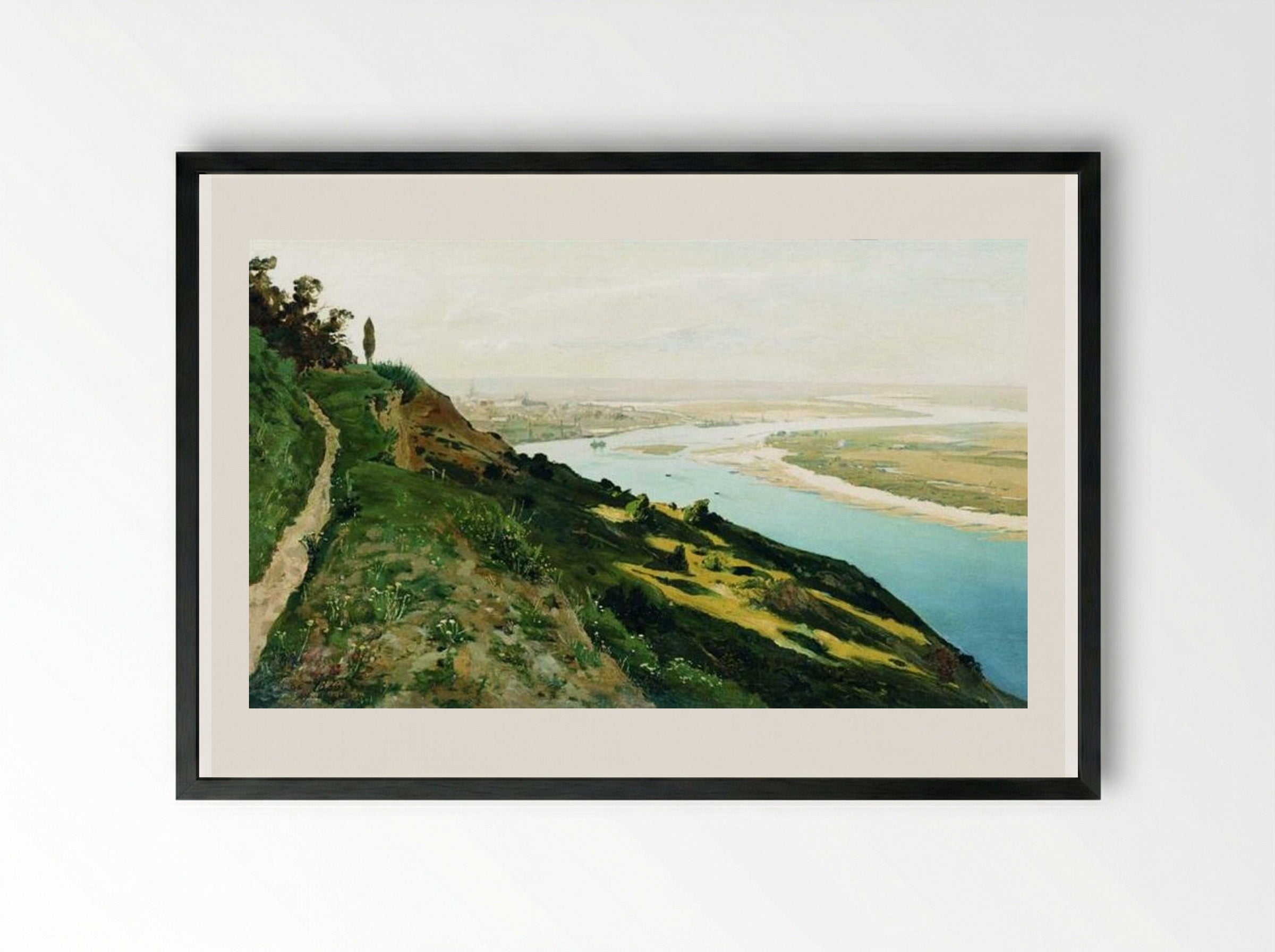 The Outskirts of Kyiv - Volodymyr Orlovsky - Framed Print Black