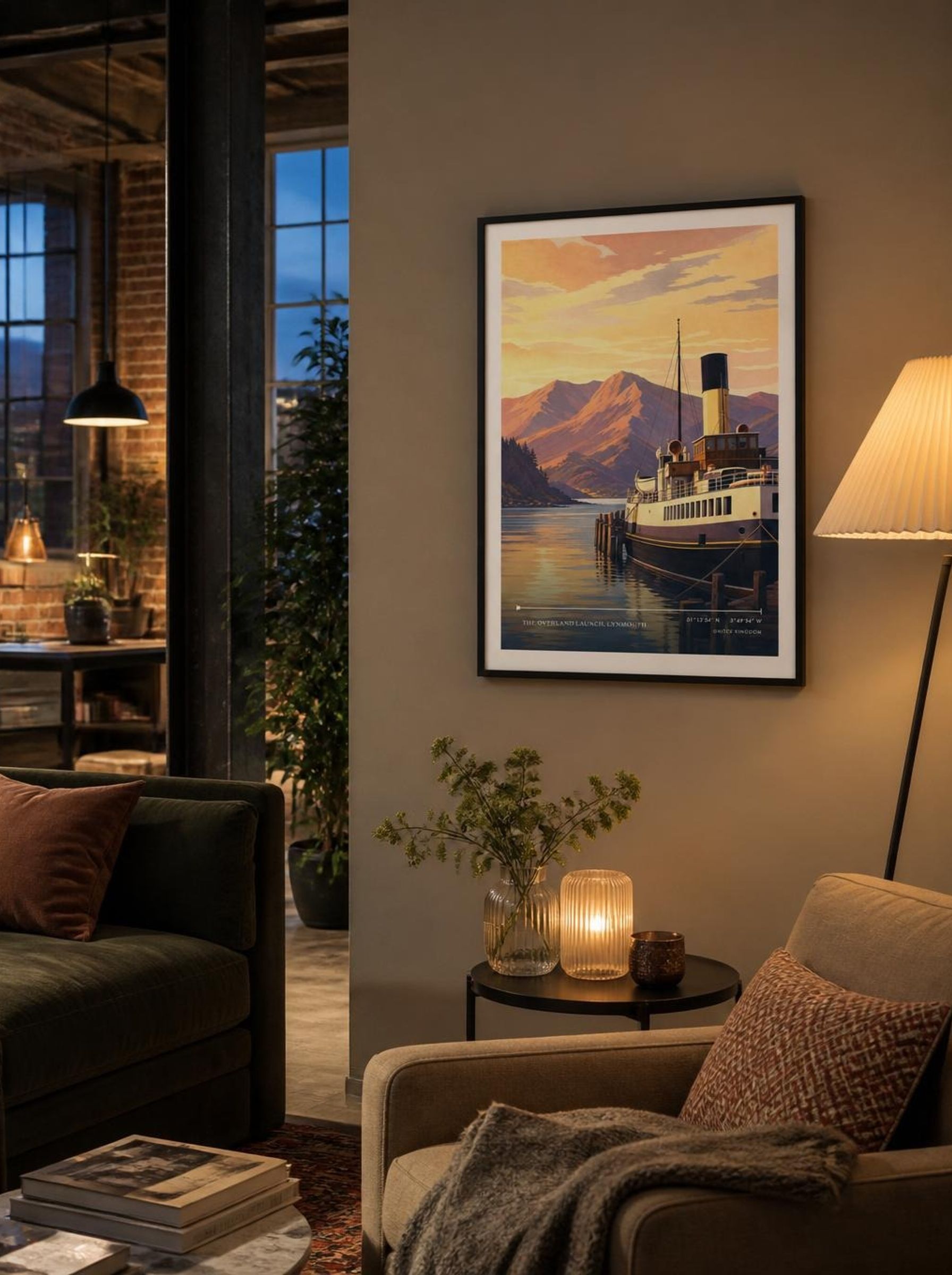 The Overland Launch, Lynmouth United Kingdom Travel Poster - Lifestyle