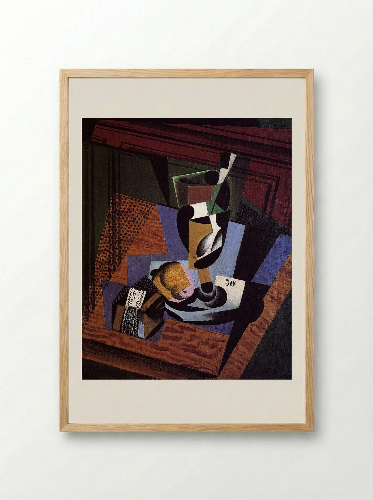 The Packet of Tobacco - Juan Gris - Framed Print Wood