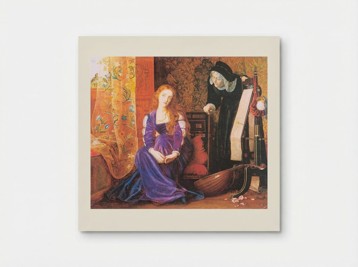 The Pained Heart (Sigh No More, Ladies) - Arthur Hughes - Poster