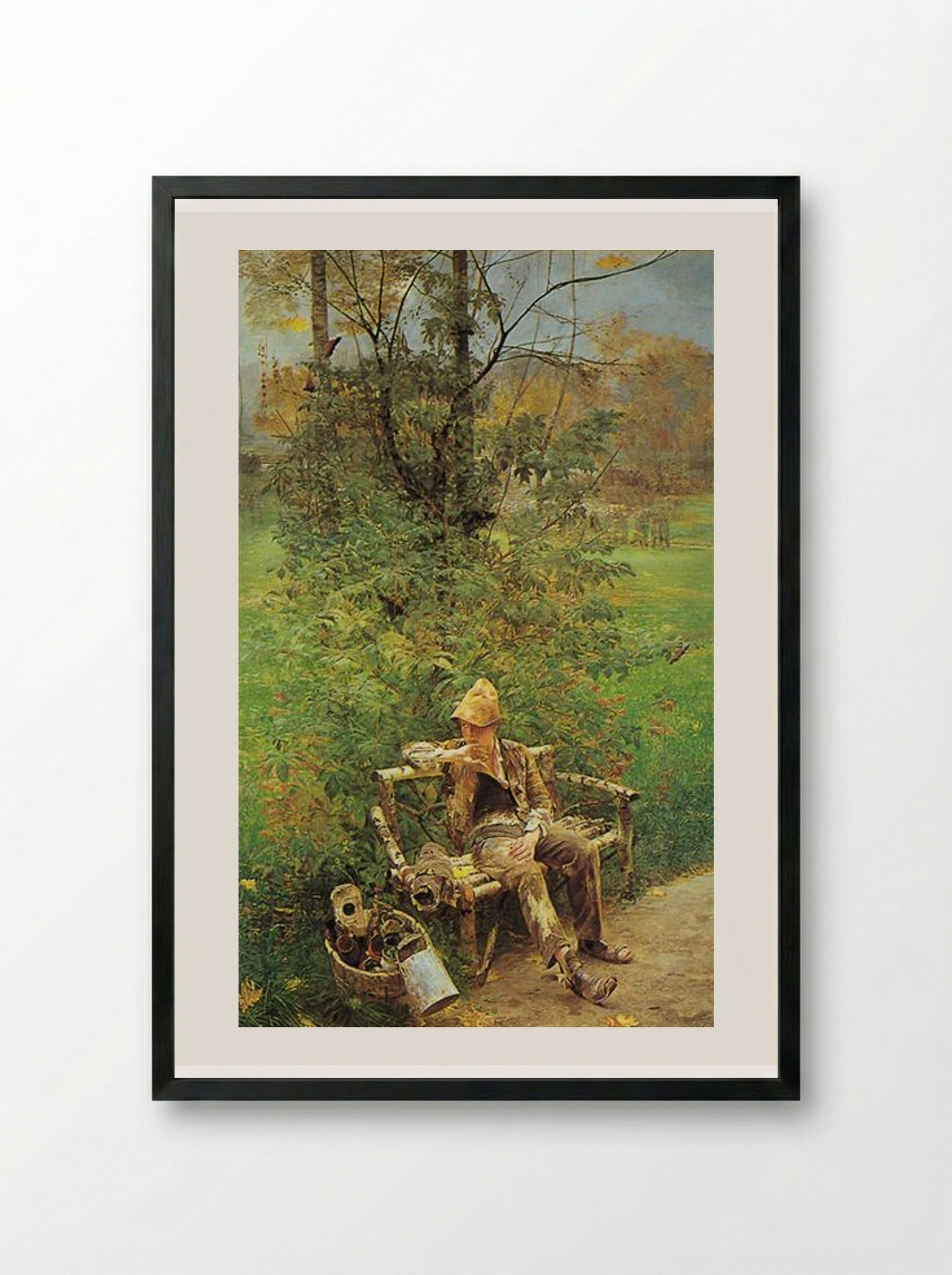 The Painter Boy - Jacek Malczewski - Framed Print Black