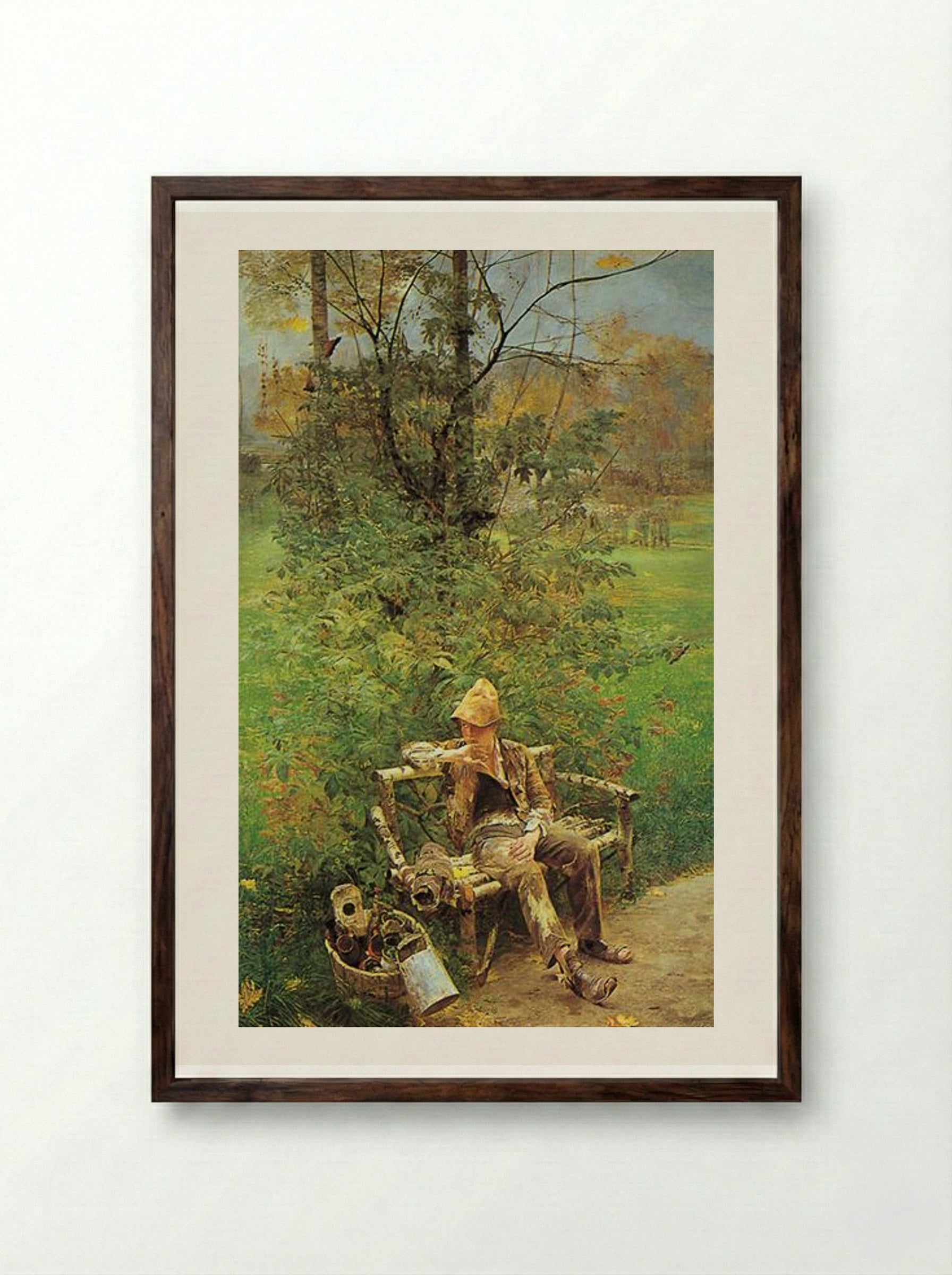 The Painter Boy - Jacek Malczewski - Framed Print Dark Wood