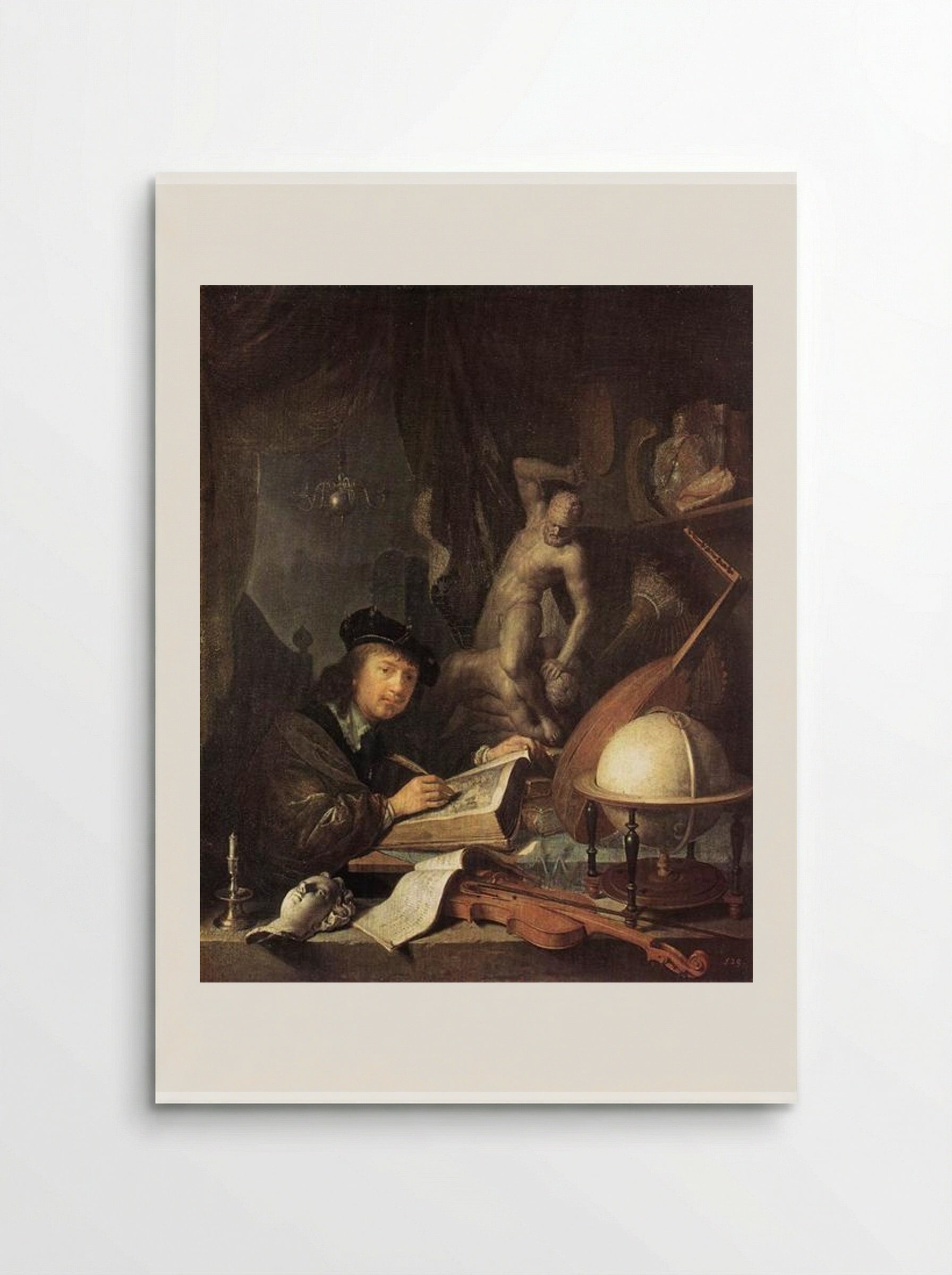 The Painter in his Workshop - Gerrit Dou - Poster