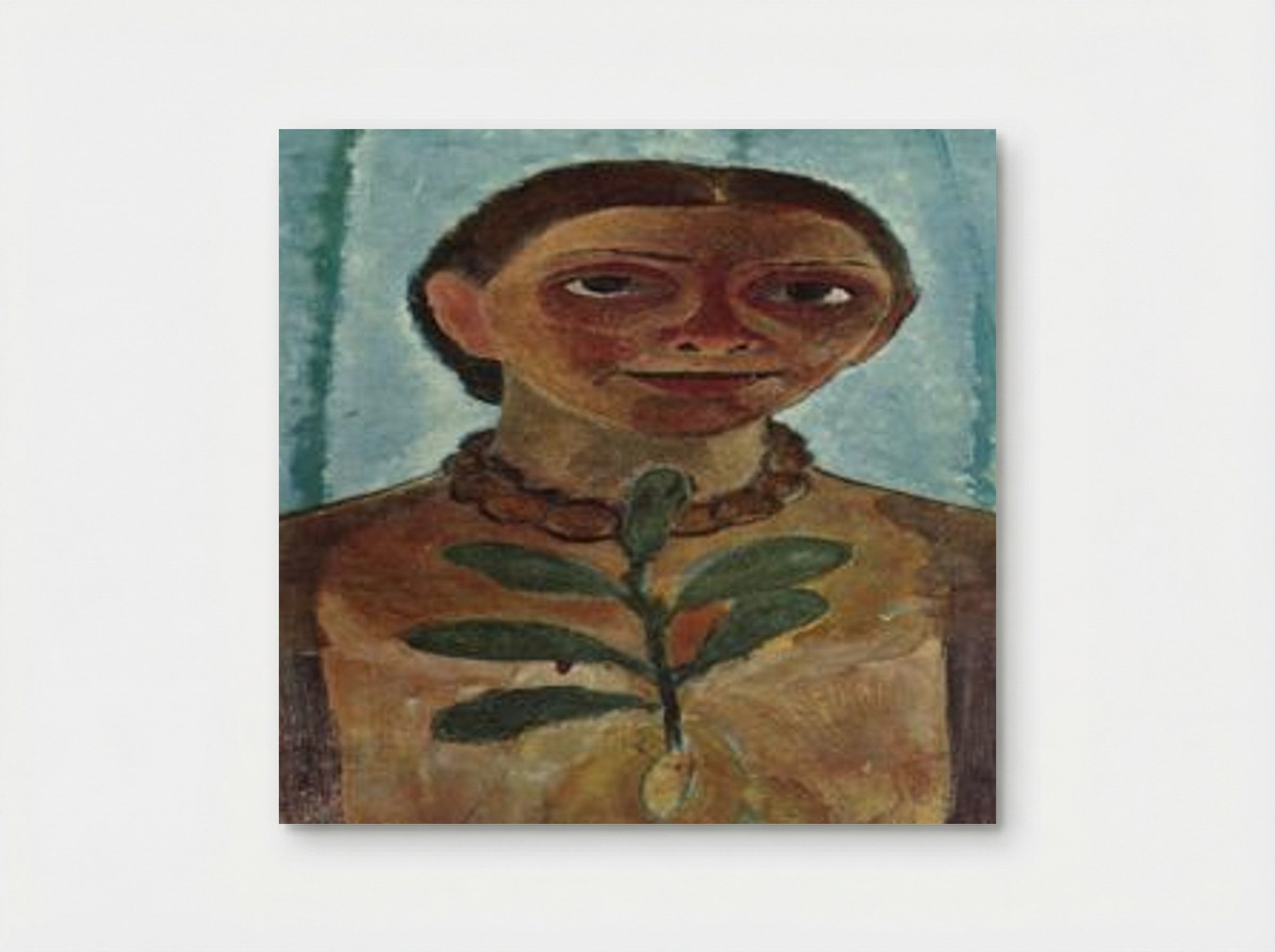 The Painter with Camellia Branch (Self-Portrait) - Paula Modersohn-Becker - Poster