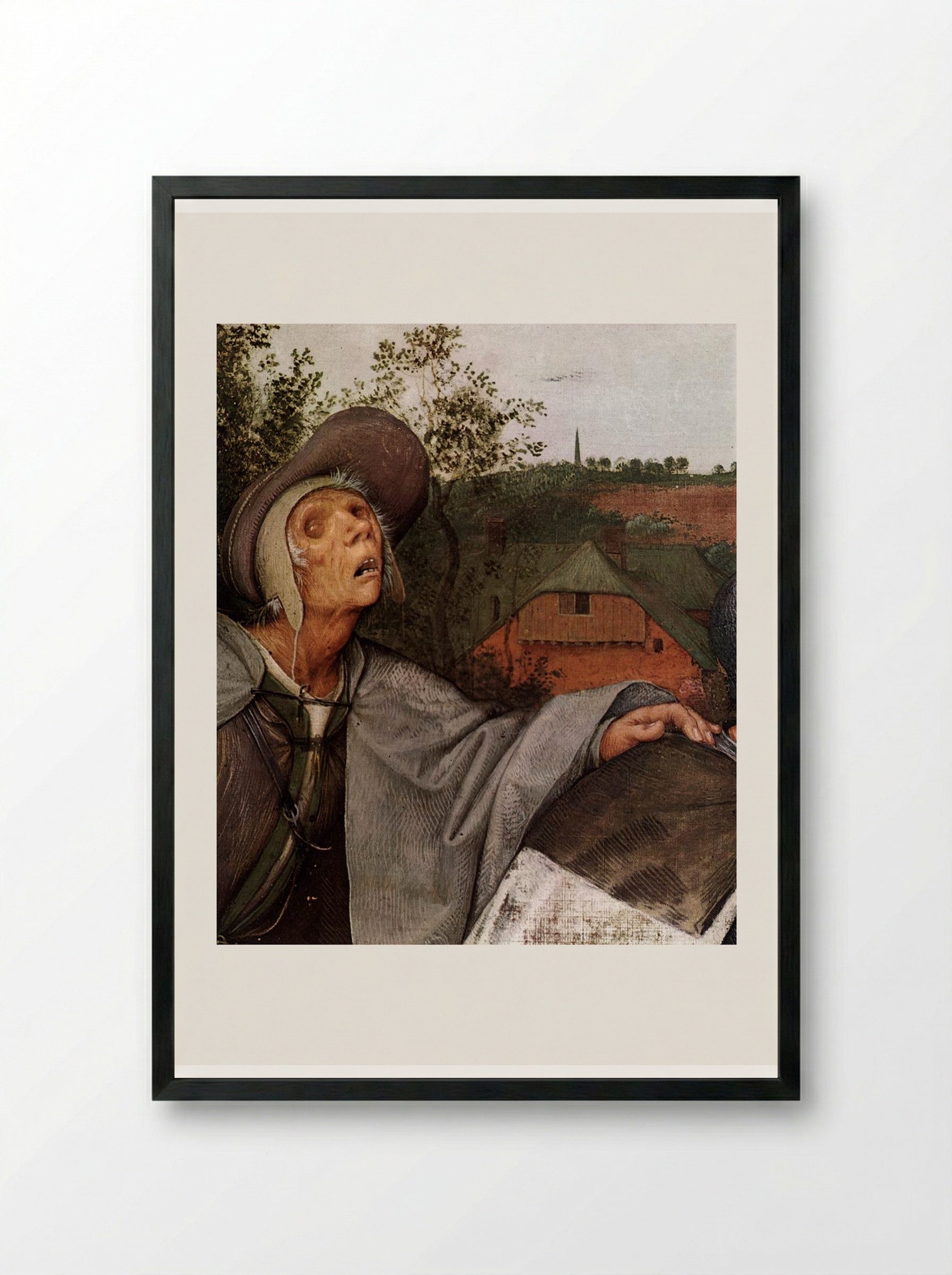 The Parable of the Blind - Pieter Bruegel the Elder - Framed Print Black