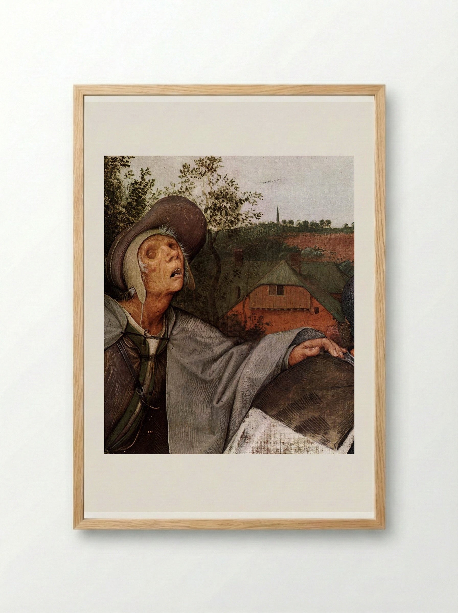 The Parable of the Blind - Pieter Bruegel the Elder - Framed Print Wood