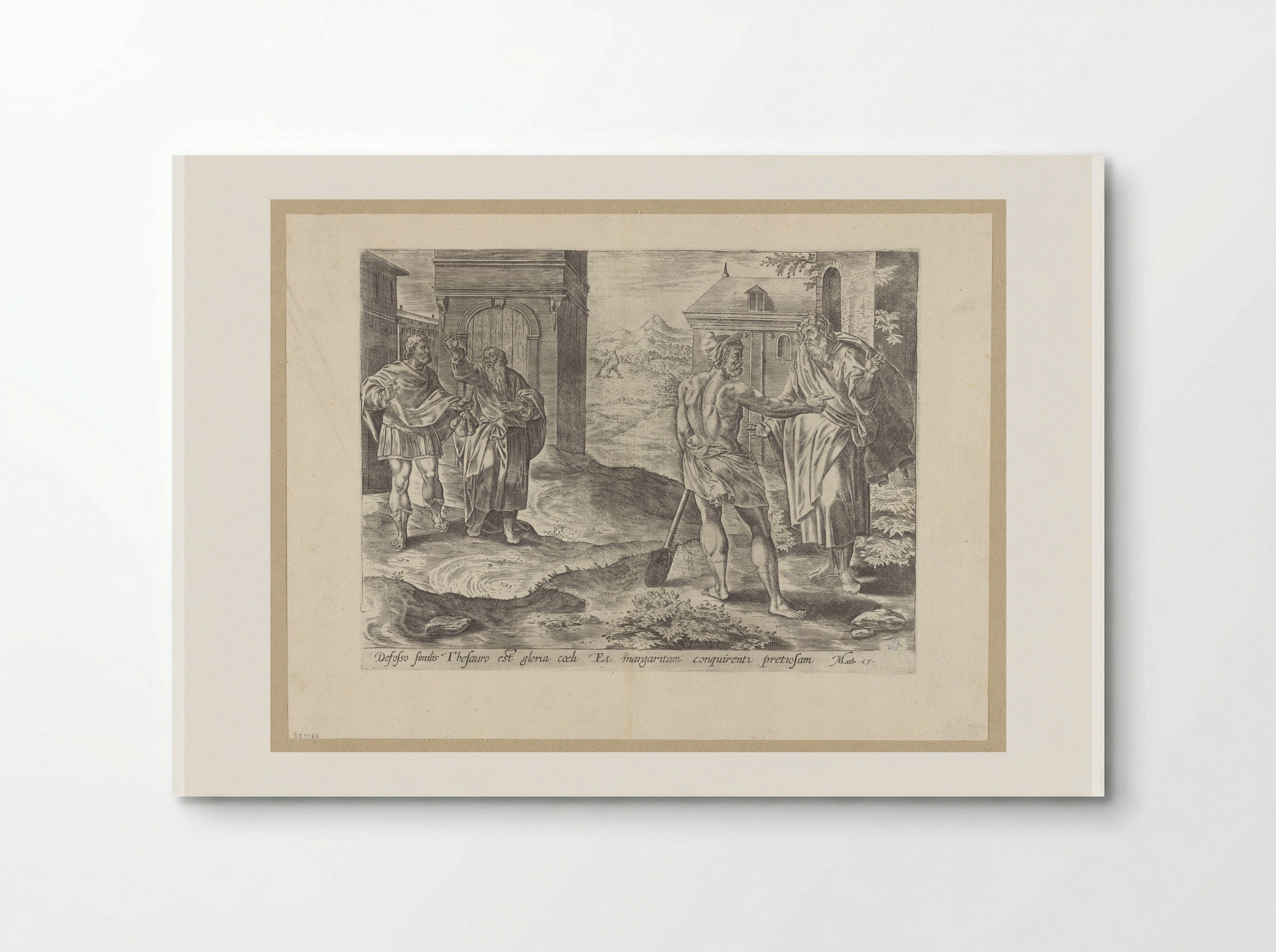 The Parable of the Hidden Treasure and the Pearl - Hans Collaert the Elder - Poster