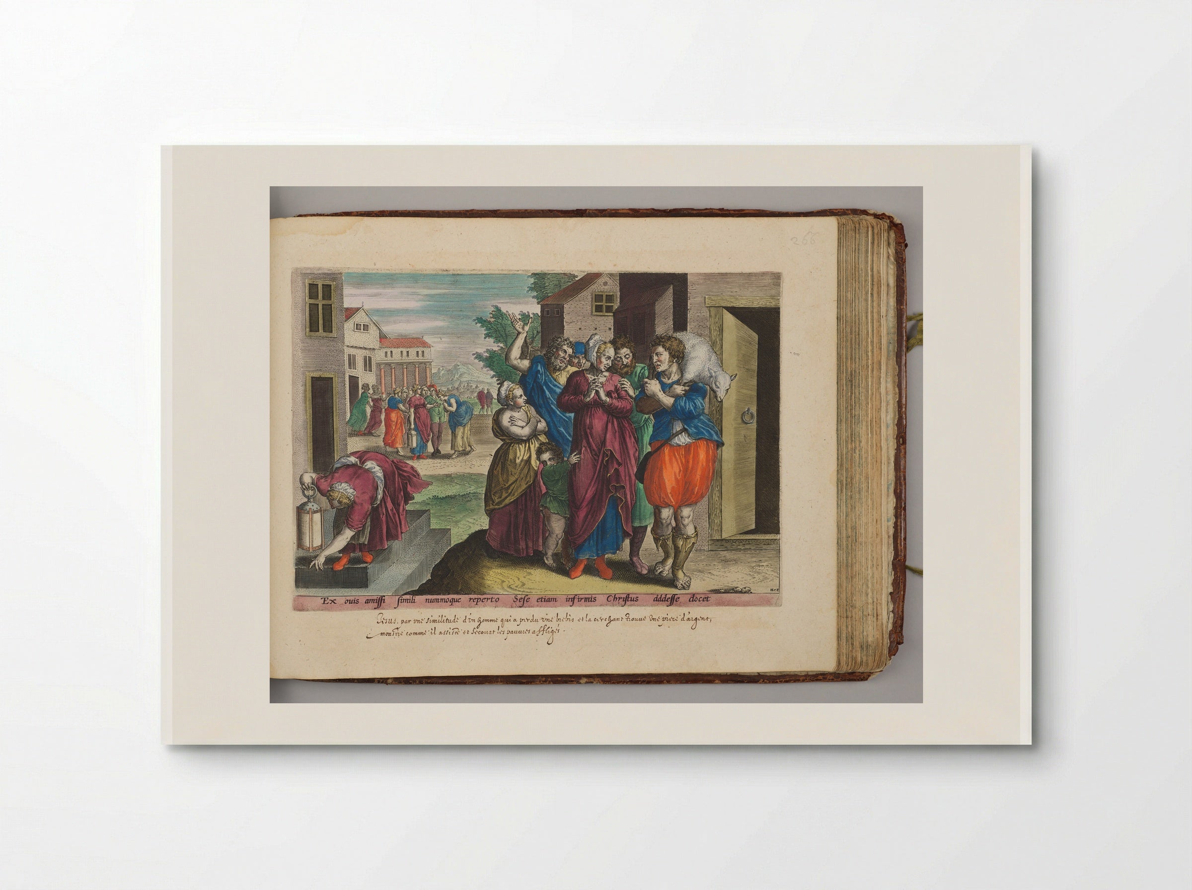 The Parable of the Lost Sheep and the Lost Piece of Silver - Hans Collaert the Elder - Poster