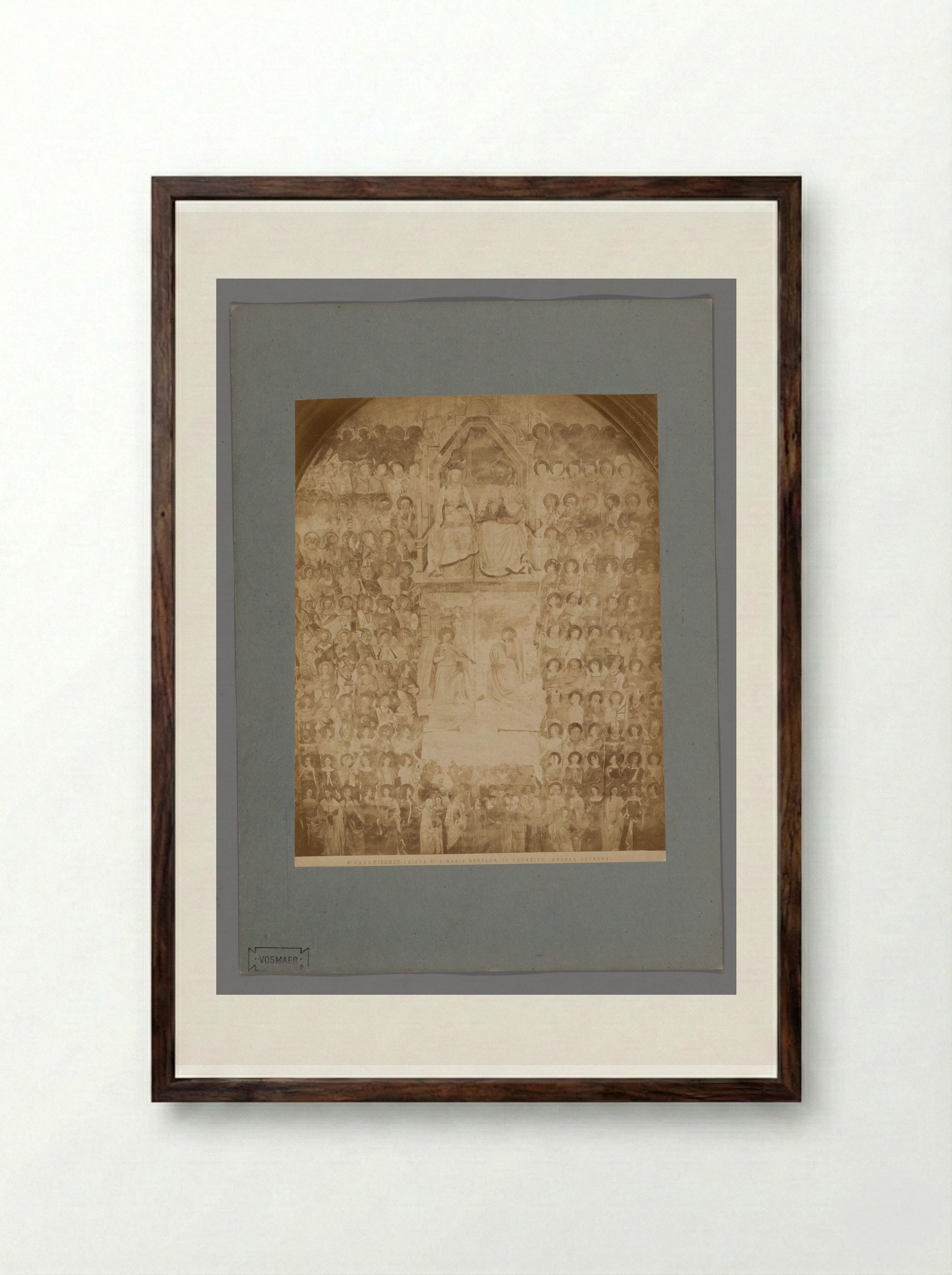 The Paradise (After Orcagna) - Fratelli Alinari - Framed Print Dark Wood