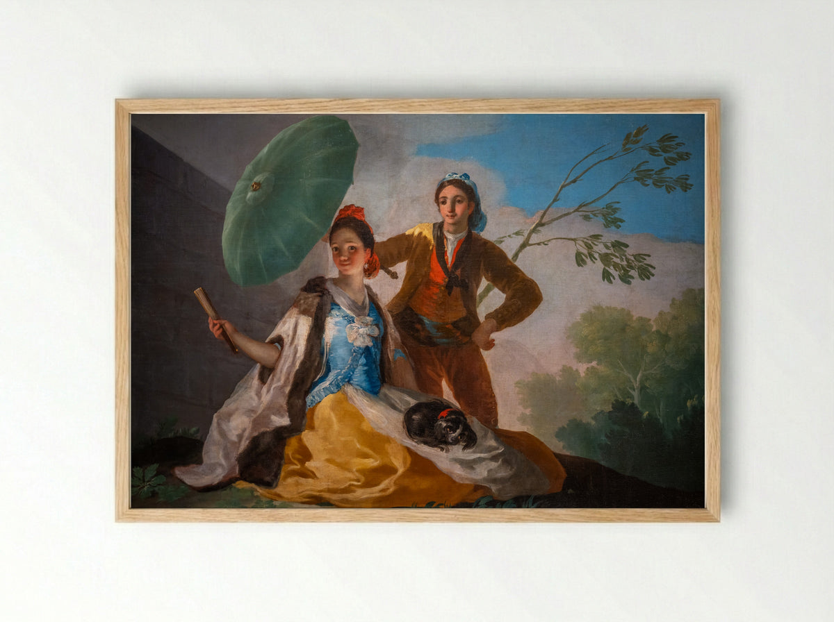 The Parasol - Francisco Goya - Framed Print Wood