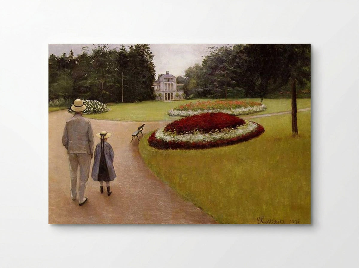 The Park on the Caillebotte Property at Yerres - Gustave Caillebotte - Poster