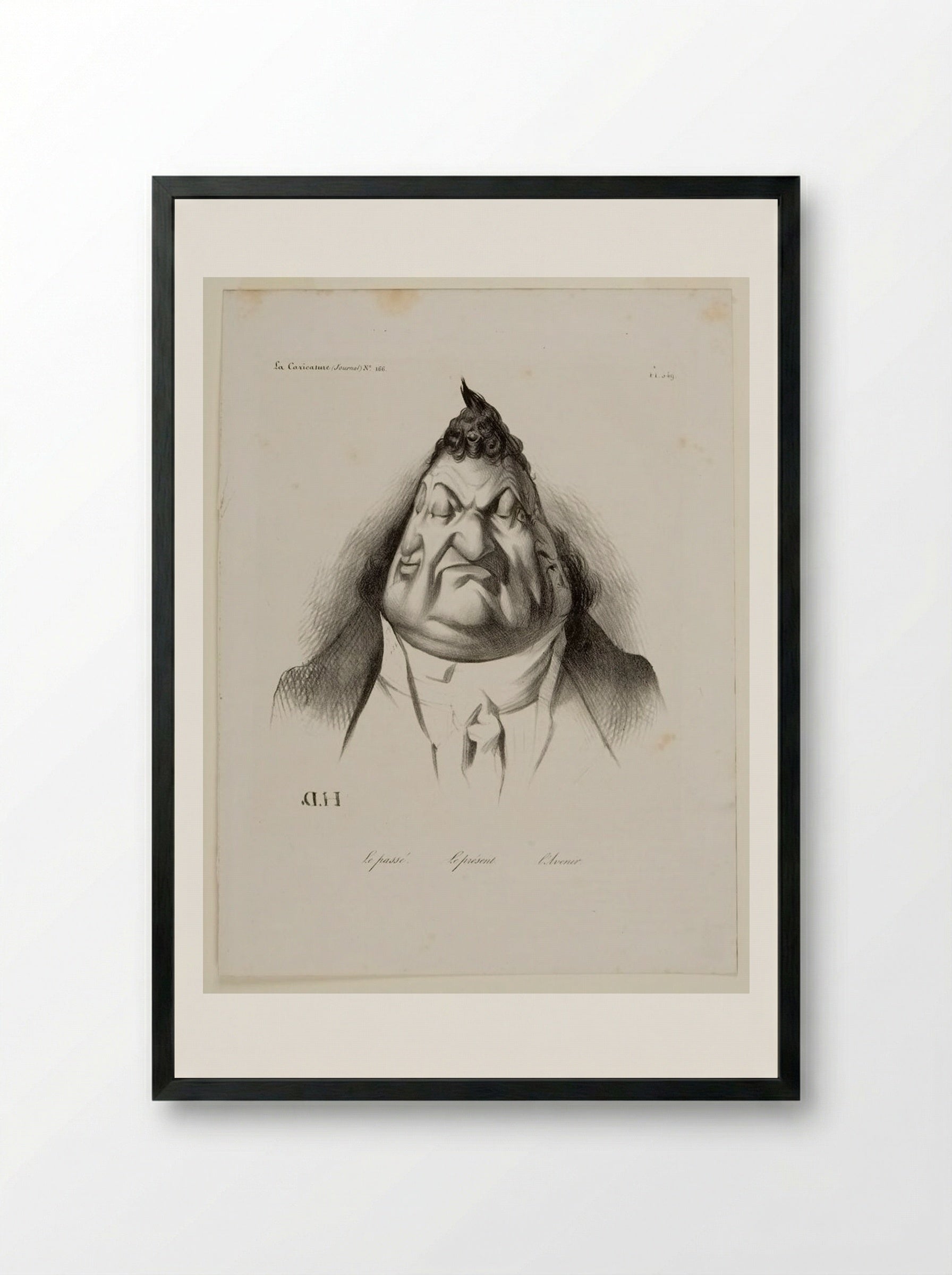 The Past, The Present, The Future - Honoré-Victorin Daumier - Framed Print Black