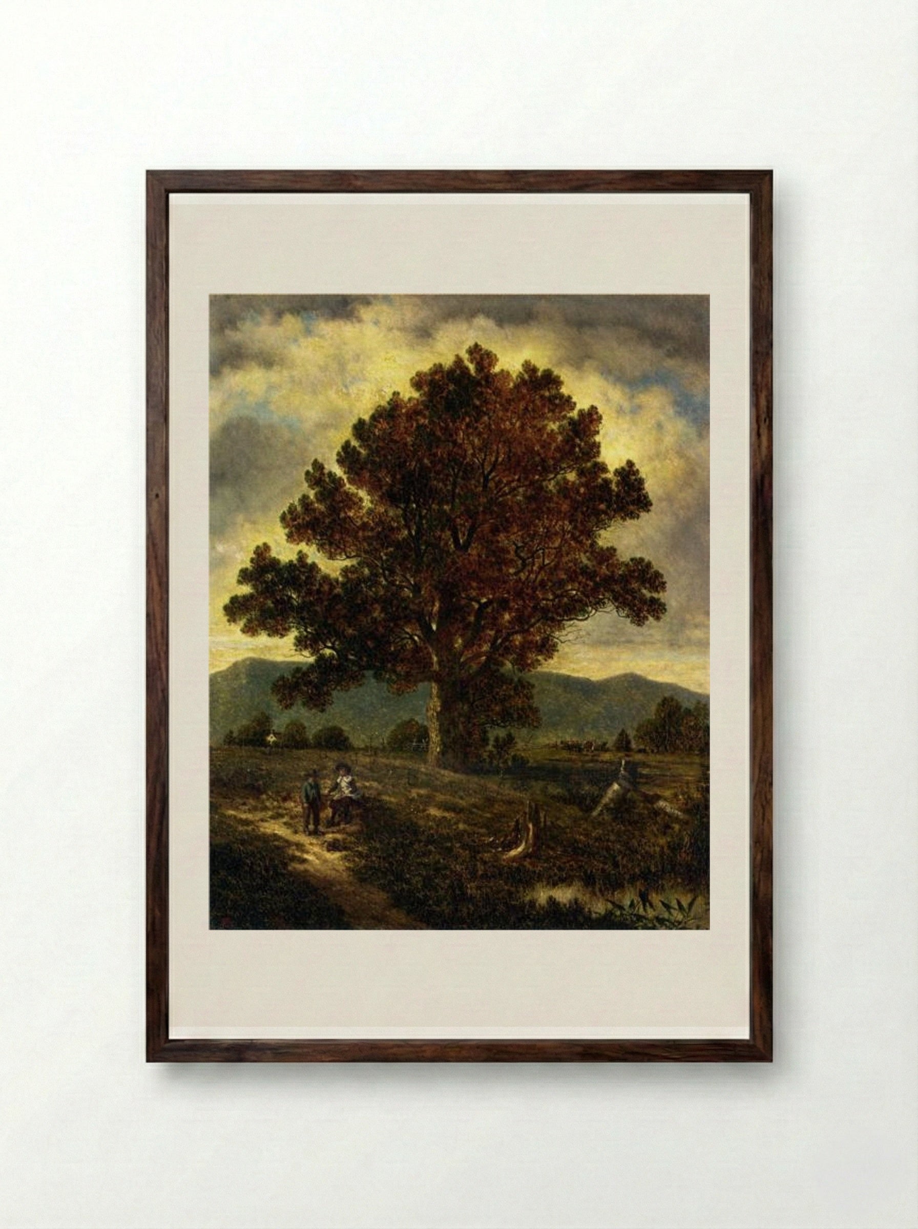 The Pathway Home - David Johnson - Framed Print Dark Wood