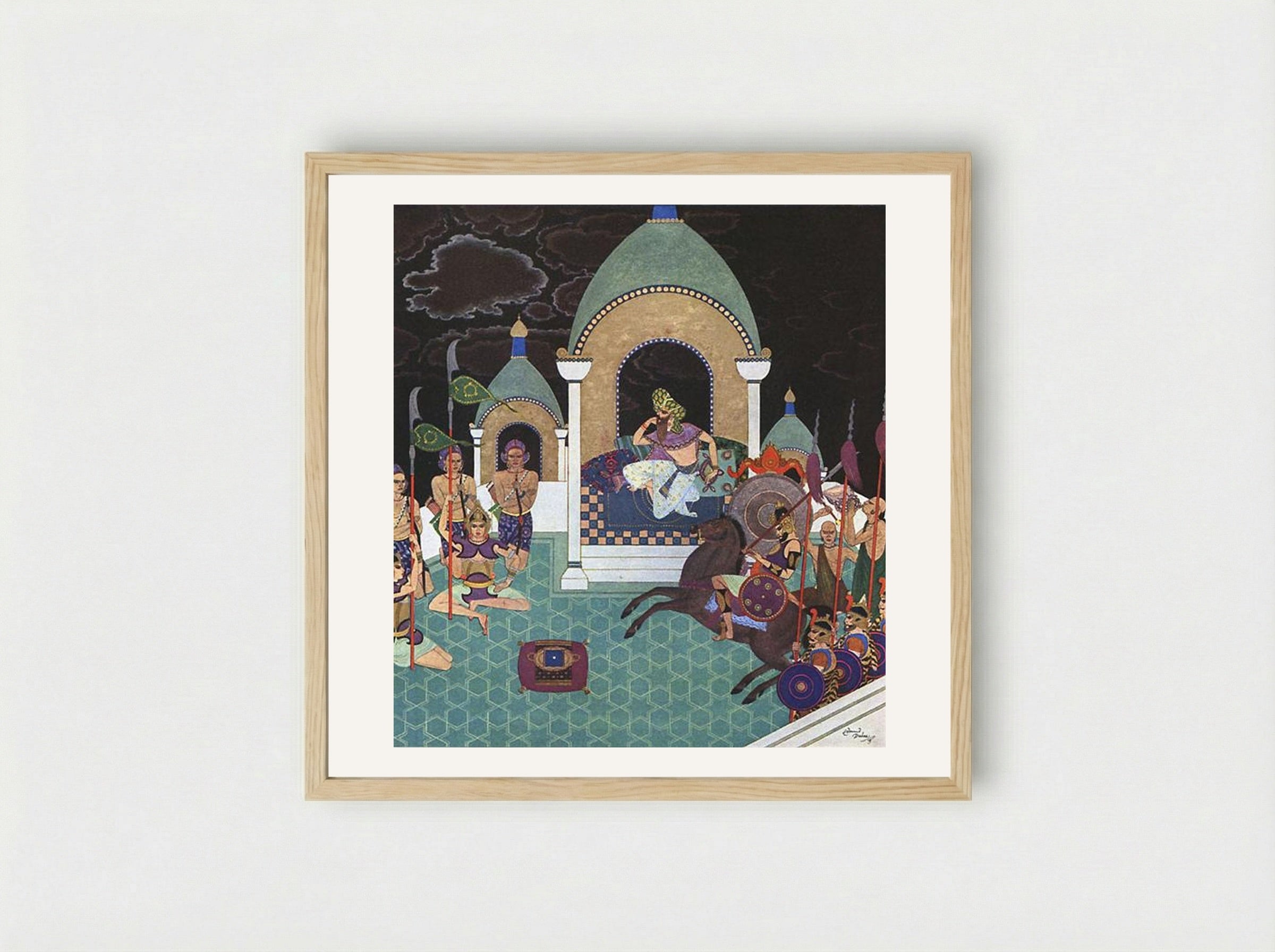 The Pearl of the Serpent - Edmund Dulac - Framed Print Wood