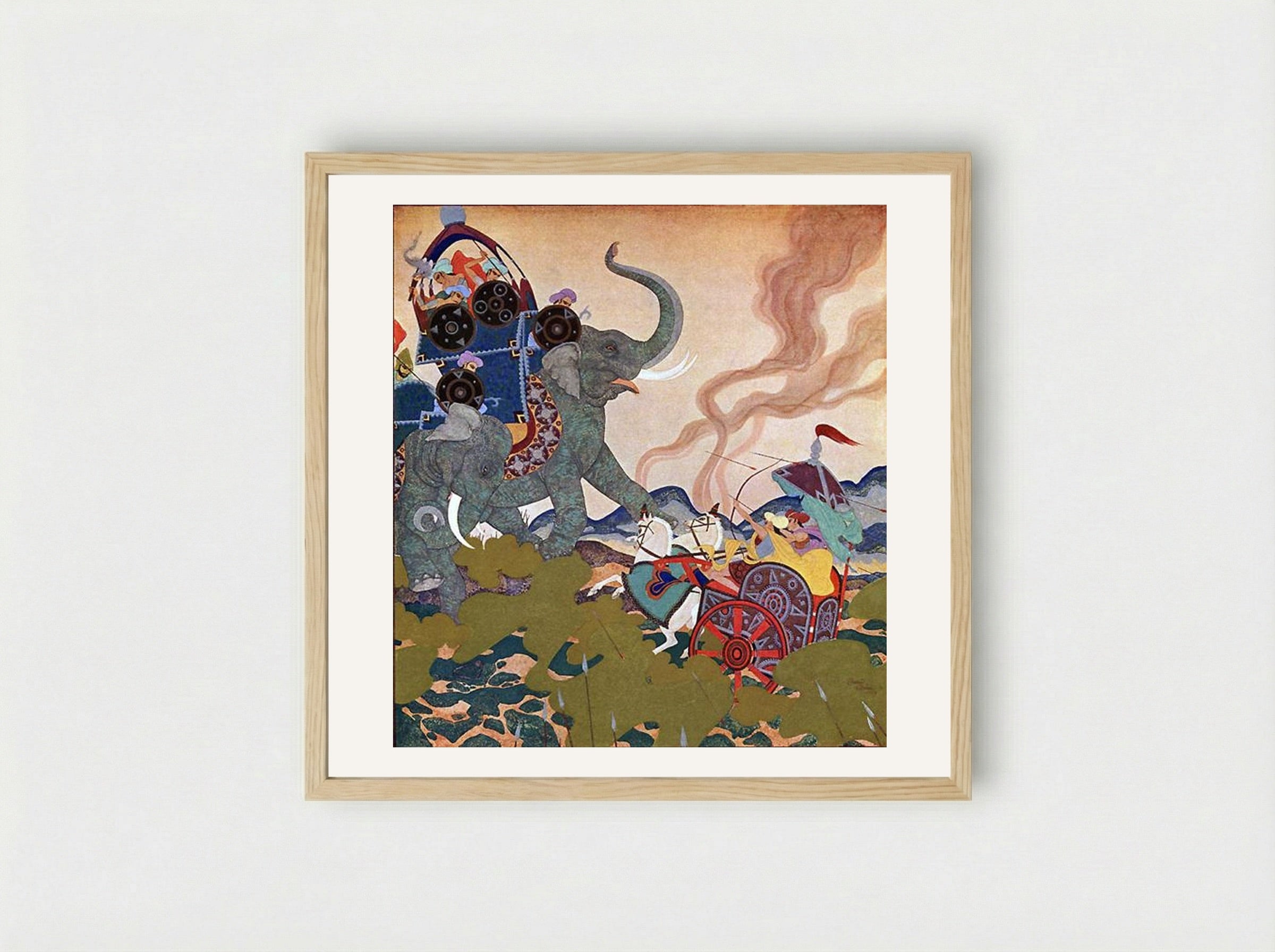 The Pearl of the Warrior - Edmund Dulac - Framed Print Wood