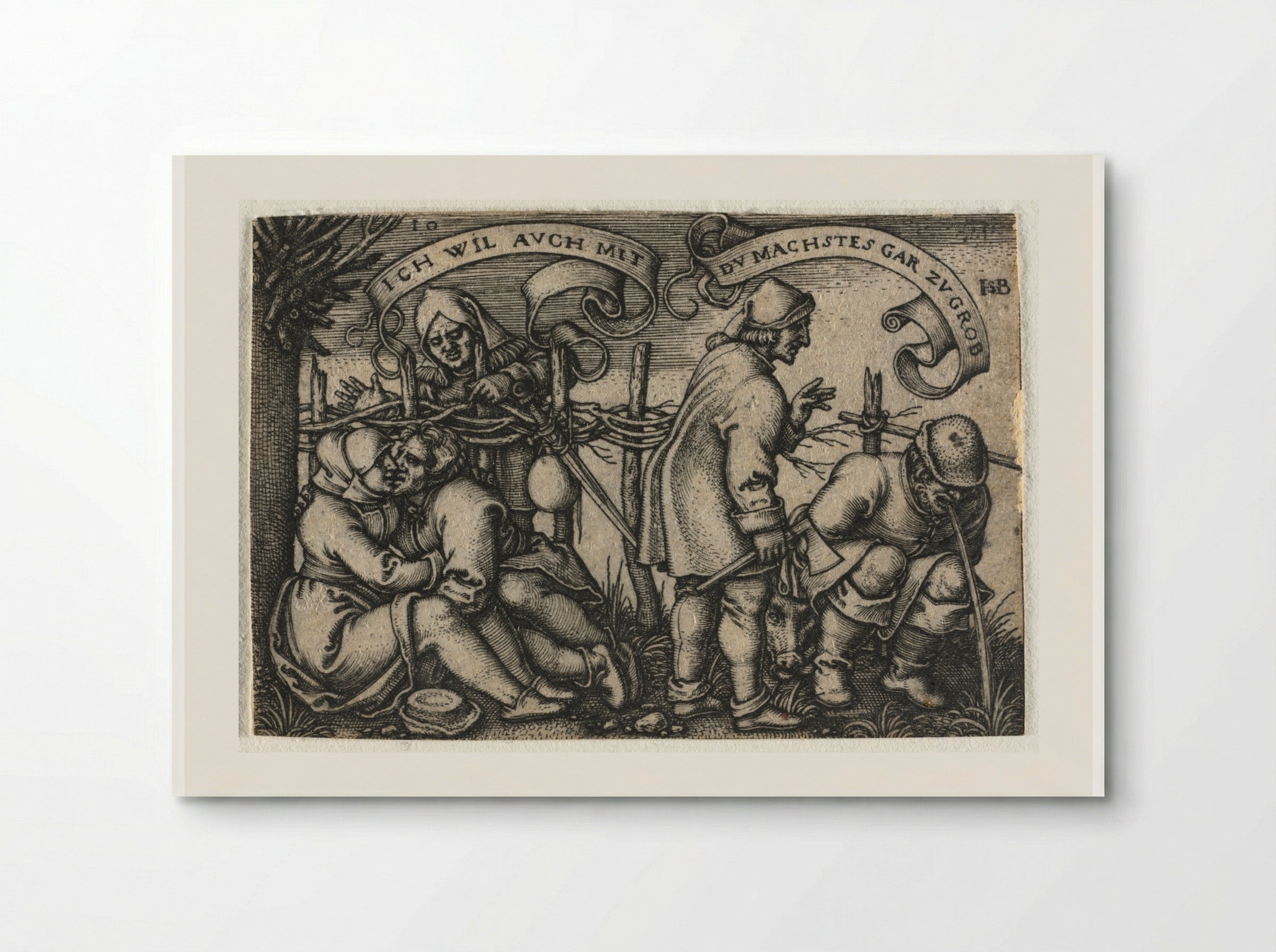 The Peasant Wedding or the Twelve Months: No. 10 - Hans Sebald Beham - Poster