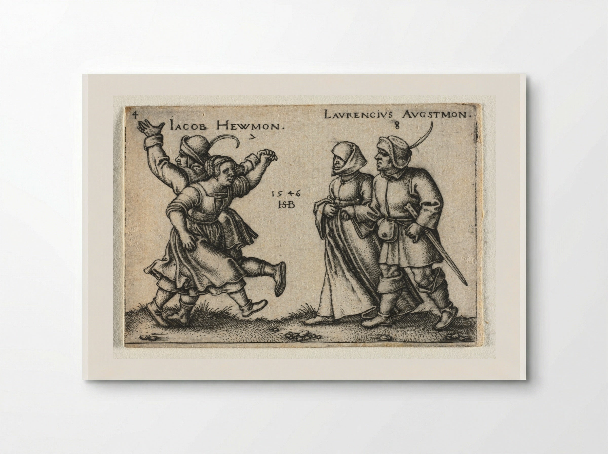 The Peasant Wedding: July and August - Hans Sebald Beham - Poster