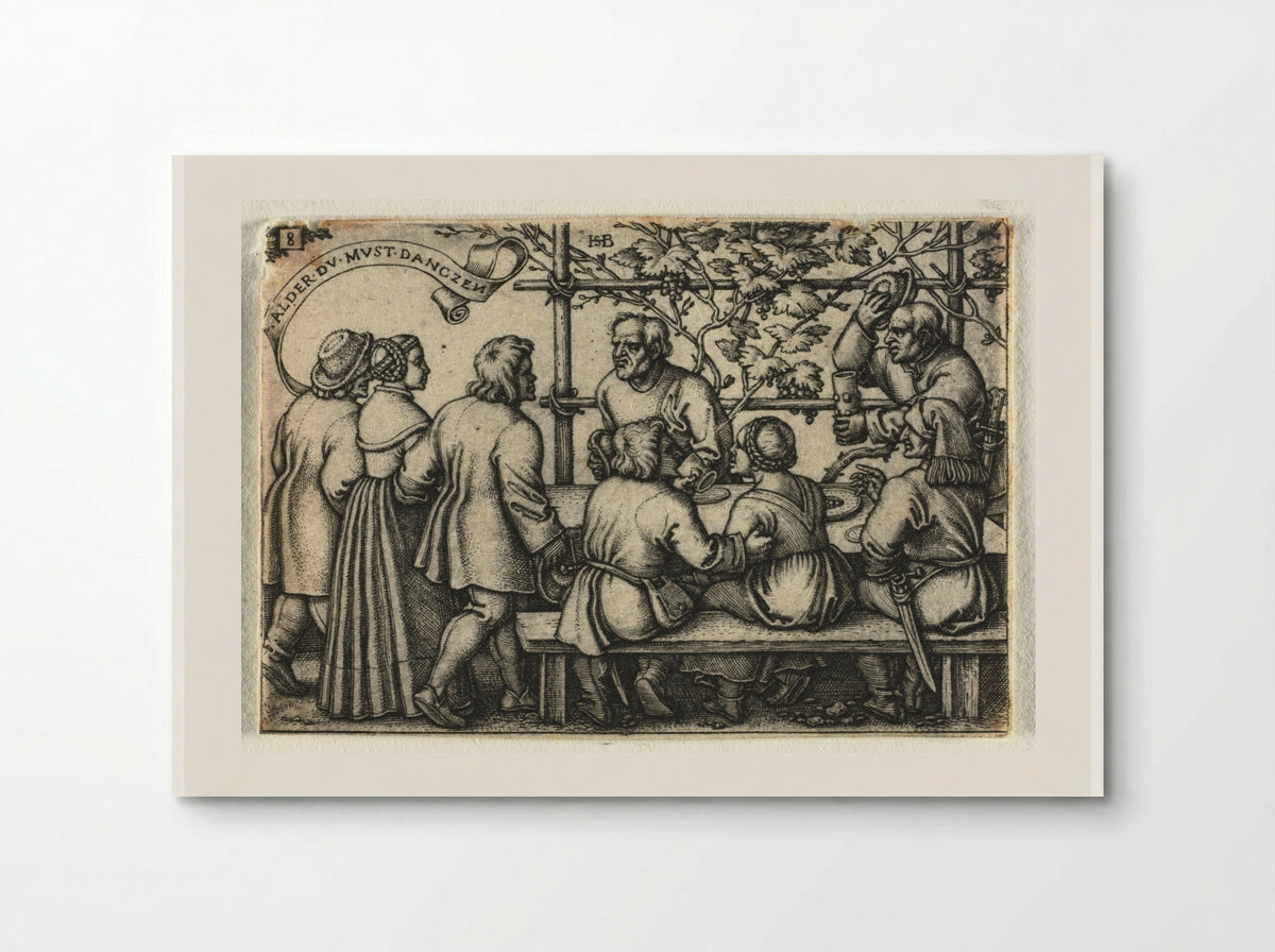 The Peasant Wedding: No. 8 - Hans Sebald Beham - Poster