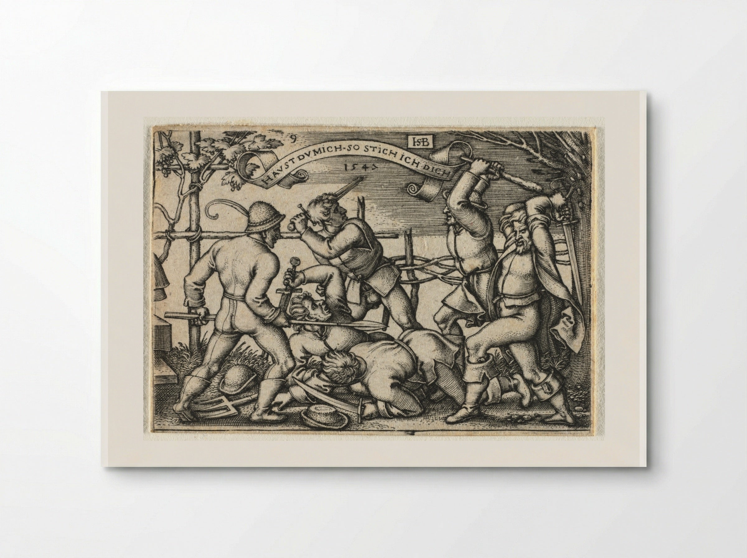 The Peasant Wedding: No. 9 - Hans Sebald Beham - Poster