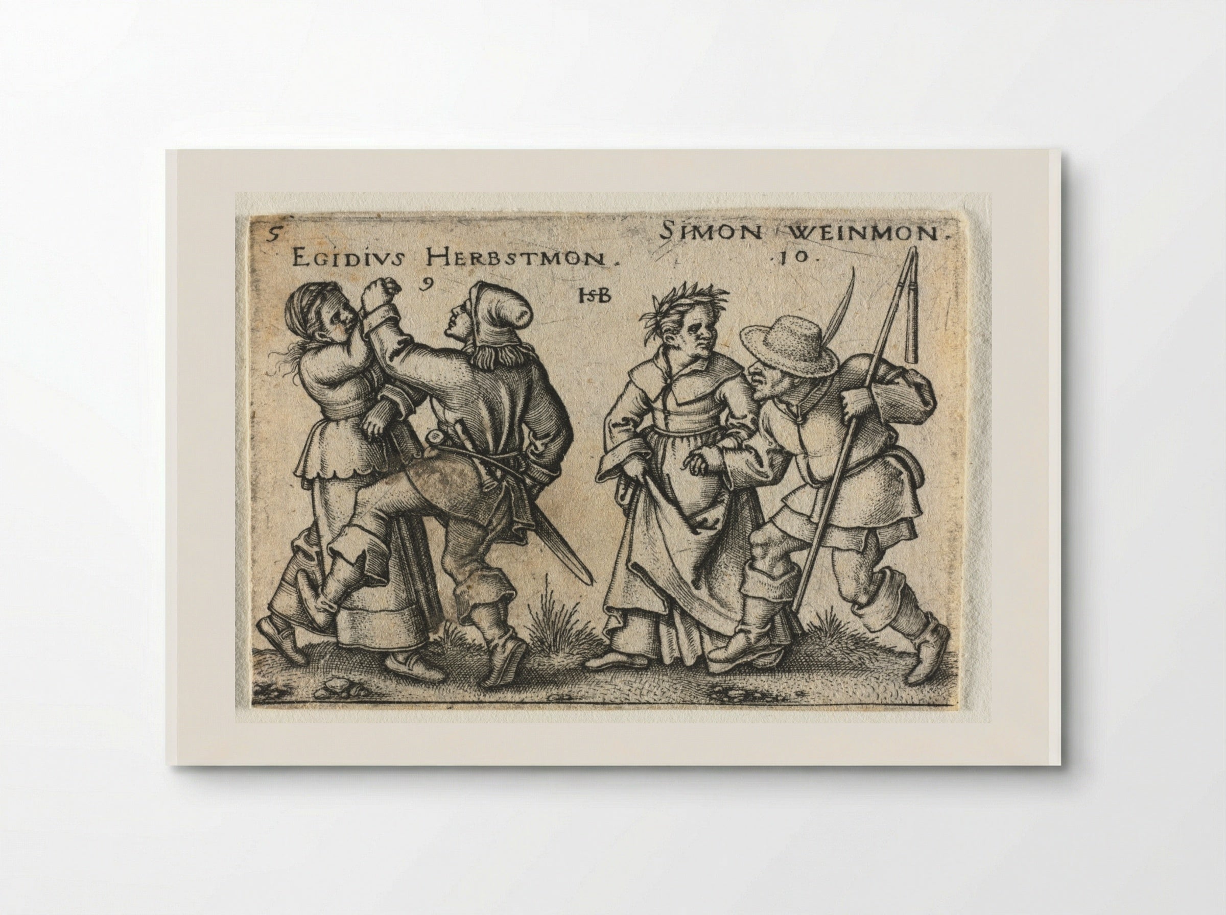The Peasant Wedding: September and October - Hans Sebald Beham - Poster