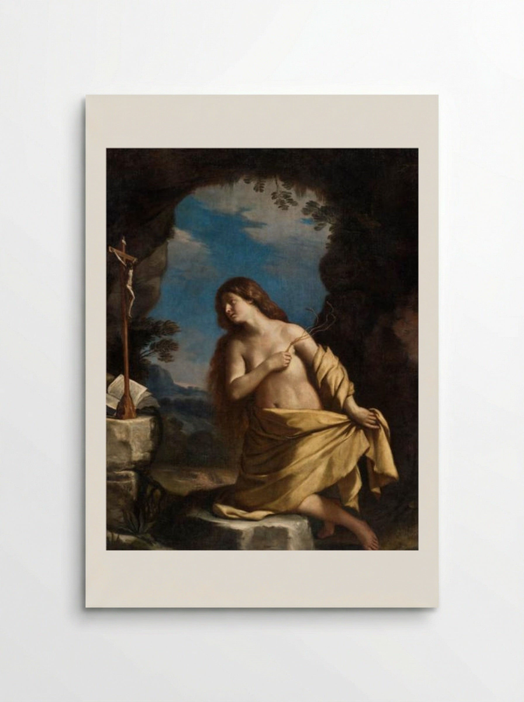 The Penitent Magdalen - Guercino - Poster