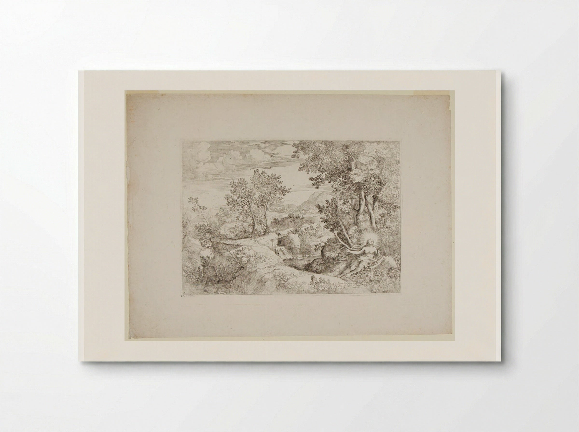 The Penitent Magdalene in a Landscape - Giovanni Francesco Grimaldi - Poster