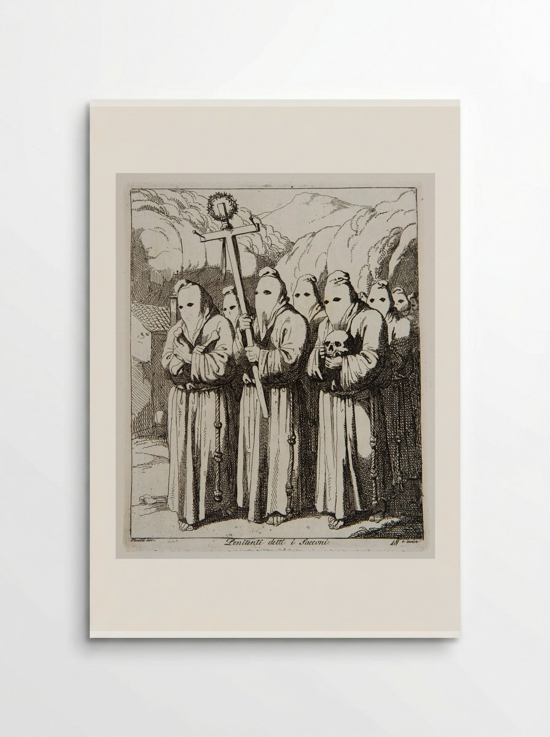 The Penitents, called the Sacconi - Bartolomeo Pinelli - Poster