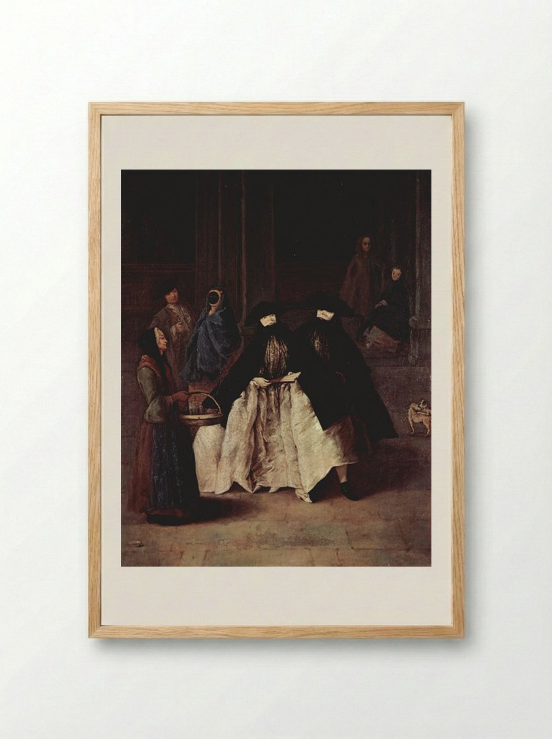The Perfume Seller - Pietro Longhi - Framed Print Wood
