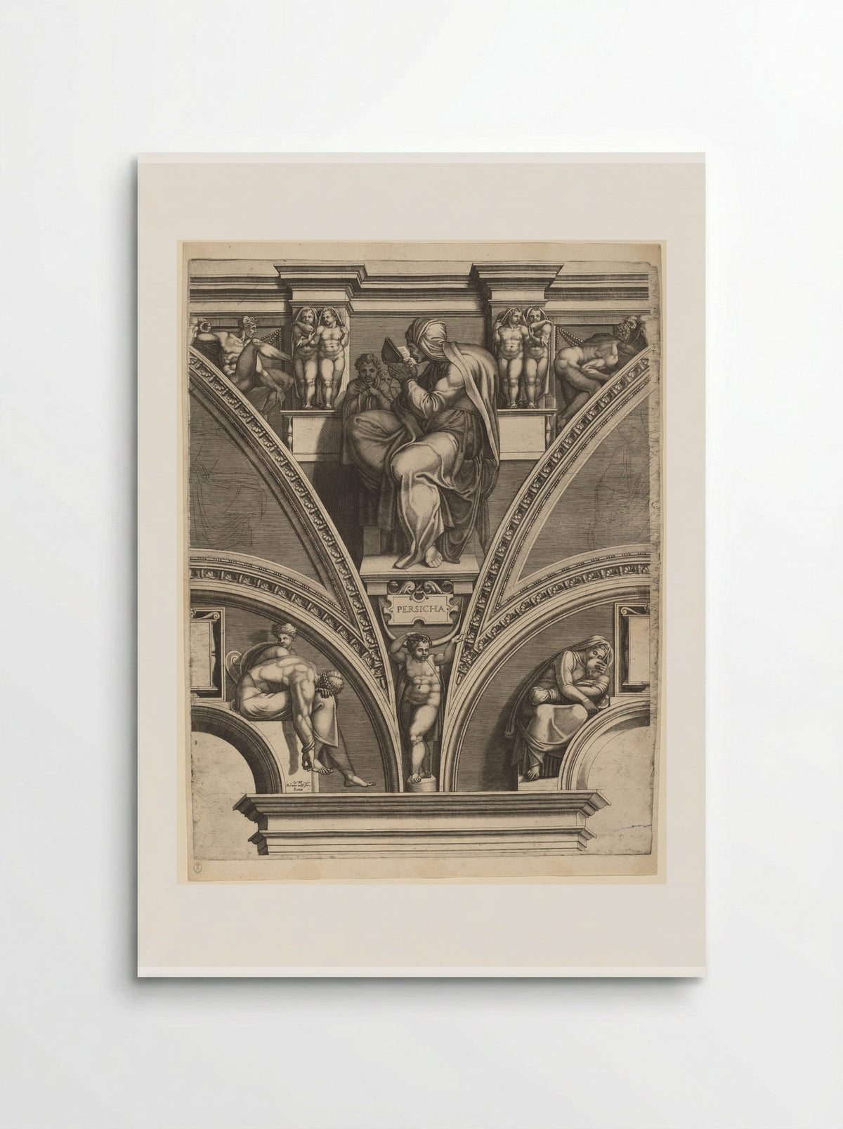 The Persian Sibyl - Giorgio Ghisi - Poster