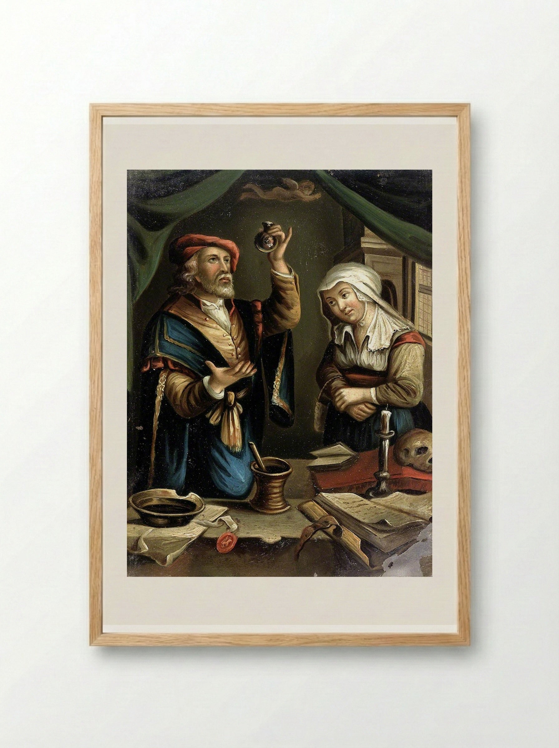 The Physician - Gerrit Dou - Framed Print Wood