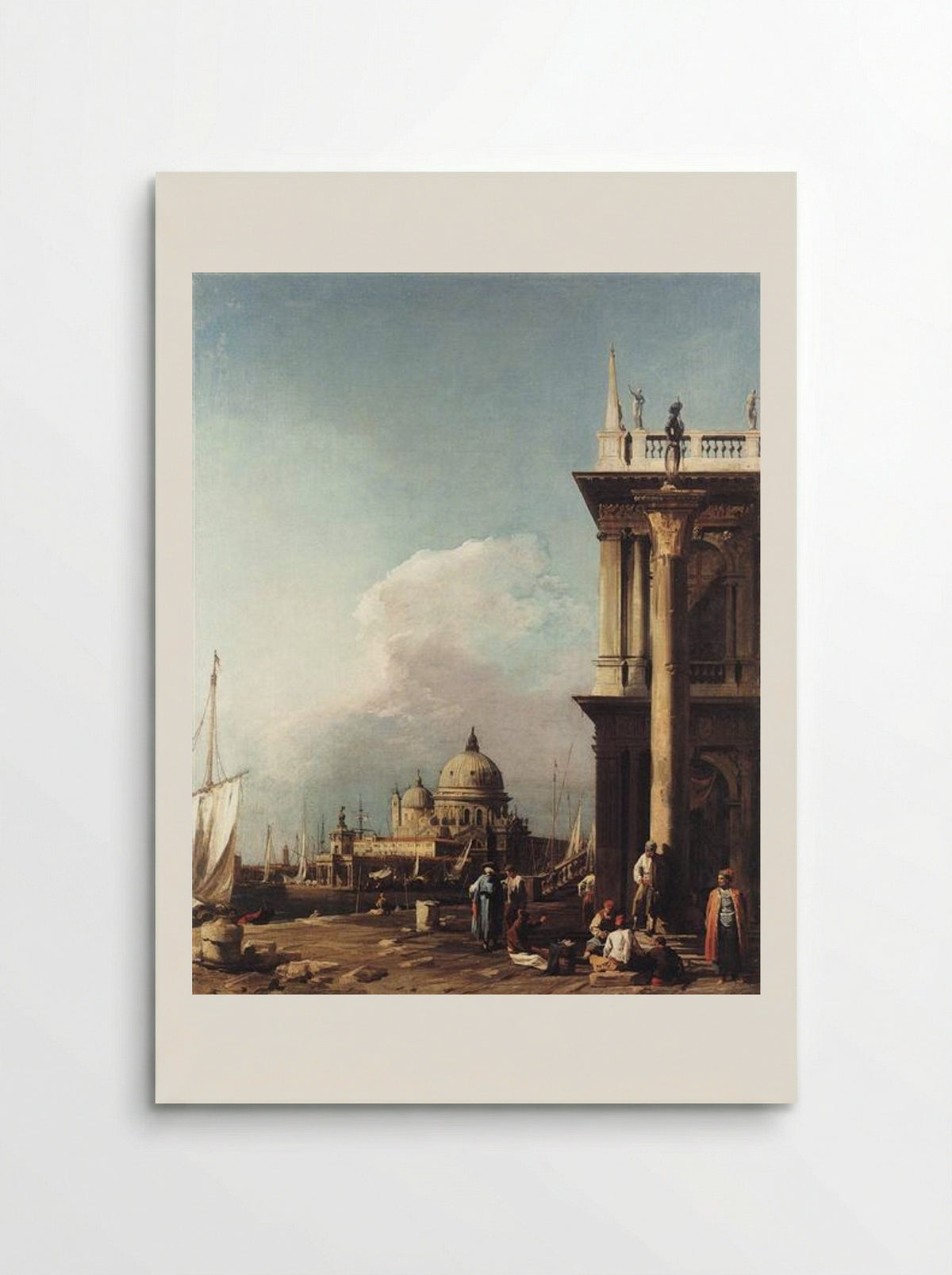 The Piazzetta Looking South-West towards Santa Maria della Salute - Canaletto - Poster