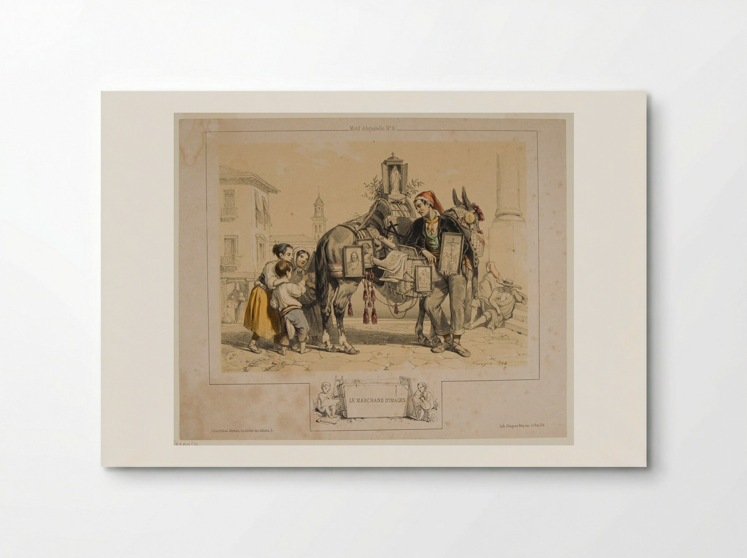 The Picture Seller - François Fortuné Antoine Férogio - Poster
