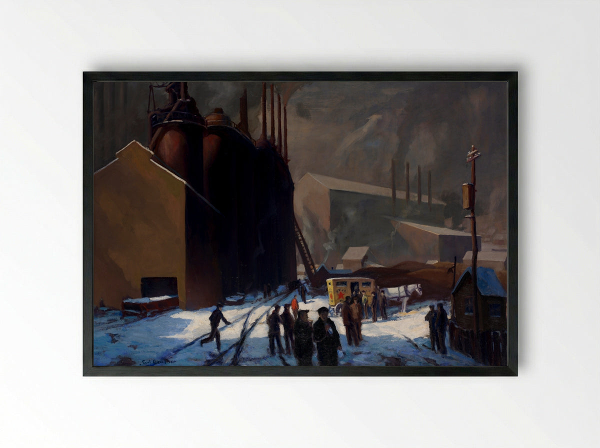 The Pie Wagon - Carl Gaertner - Framed Print Black