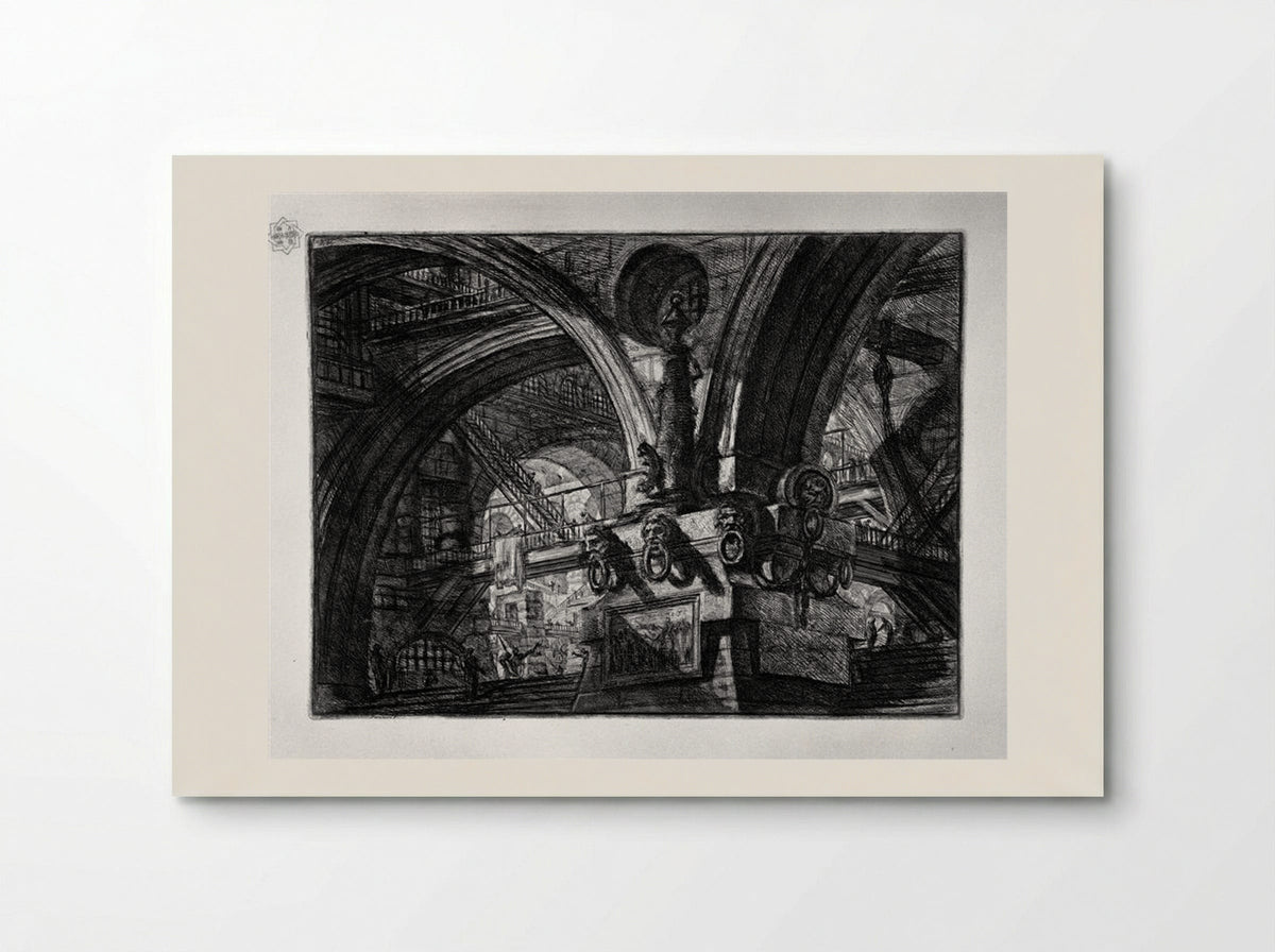 The Pier with a Lamp - Giovanni Battista Piranesi - Poster