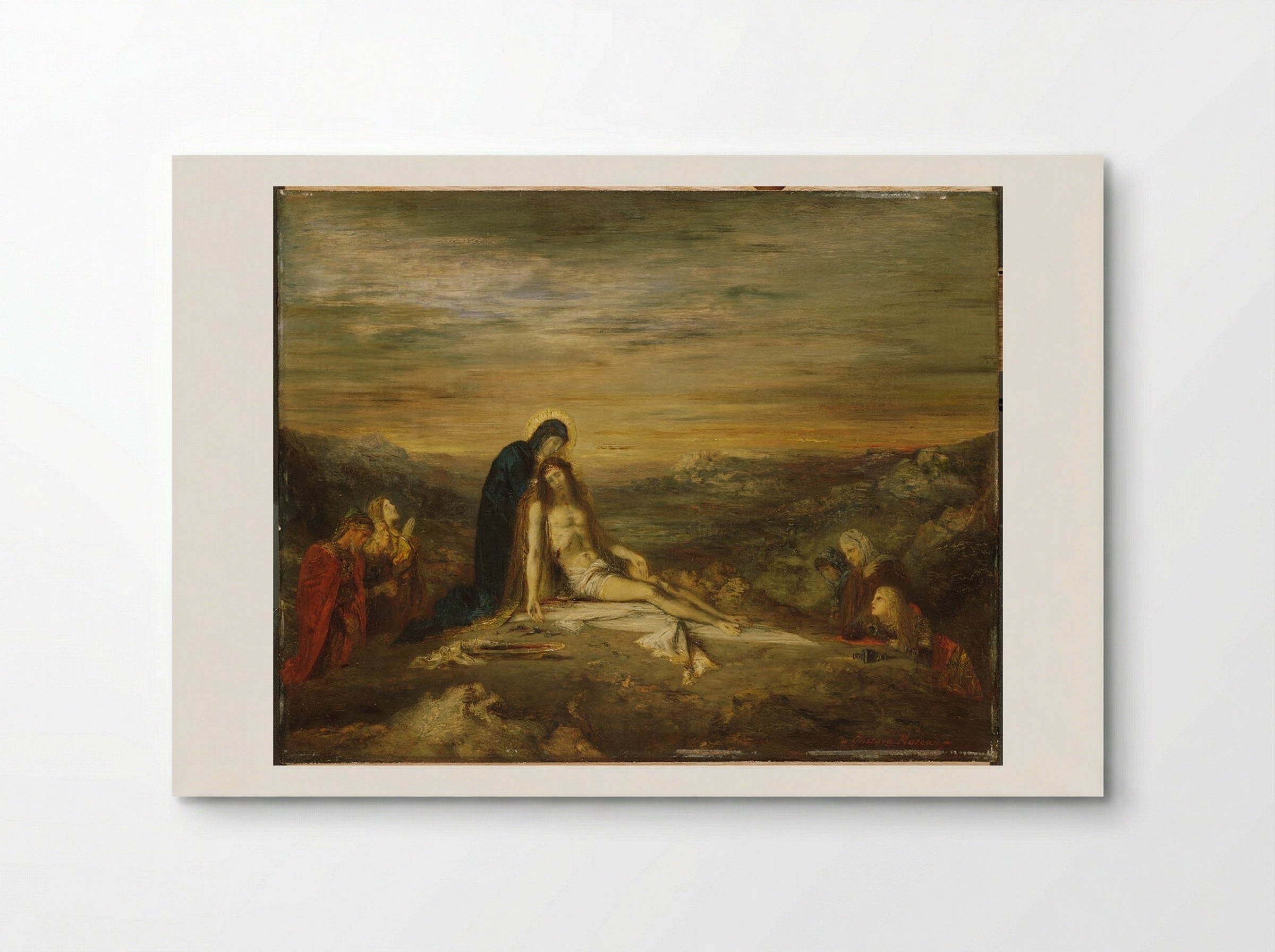 The Pietà - Gustave Moreau - Poster