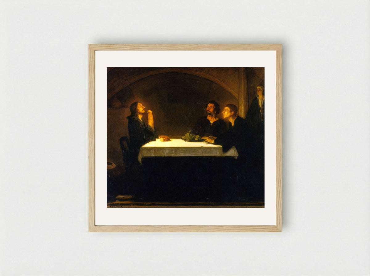 The Pilgrims of Emmaus - Henry Ossawa Tanner - Framed Print Wood