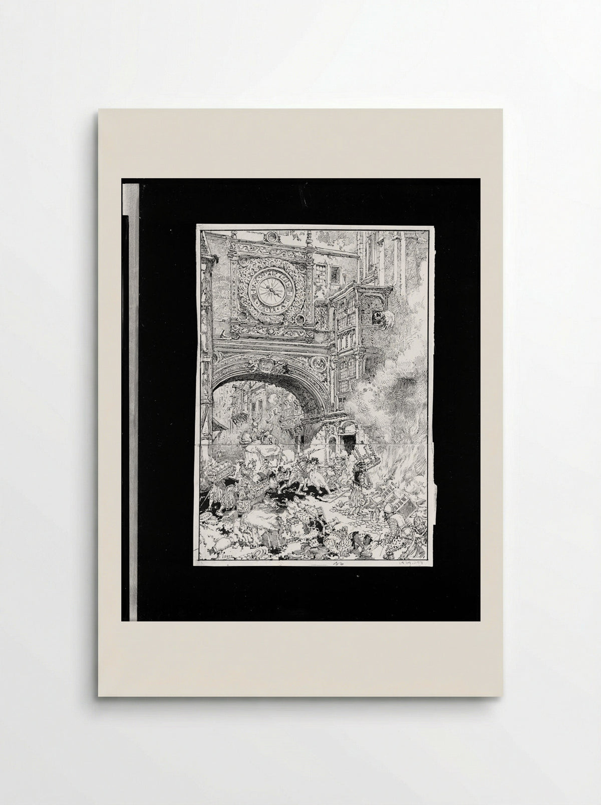 The Pillage of Rouen - Daniel Urrabieta Vierge - Poster
