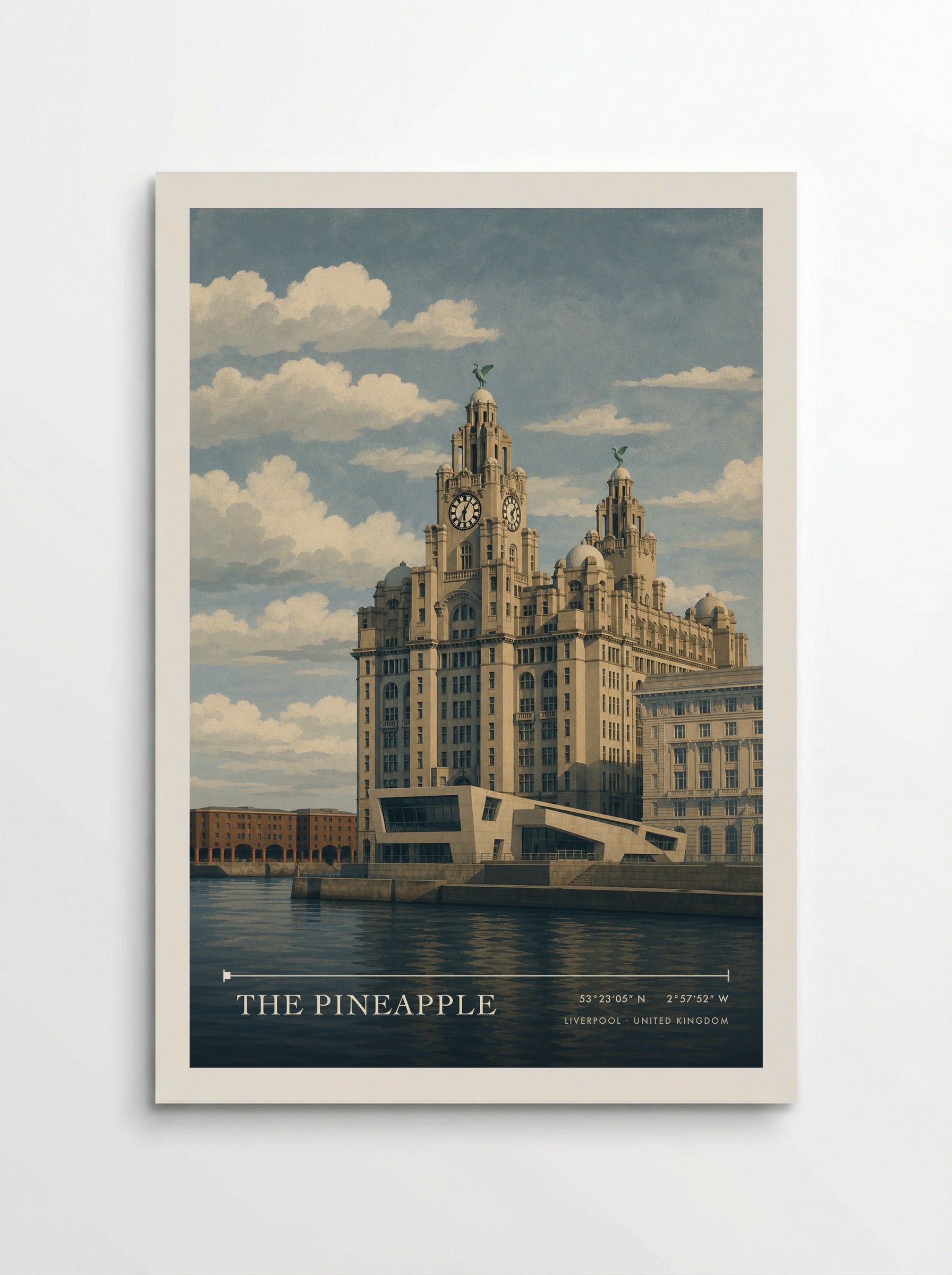 The Pineapple Liverpool United Kingdom Travel Poster - Poster