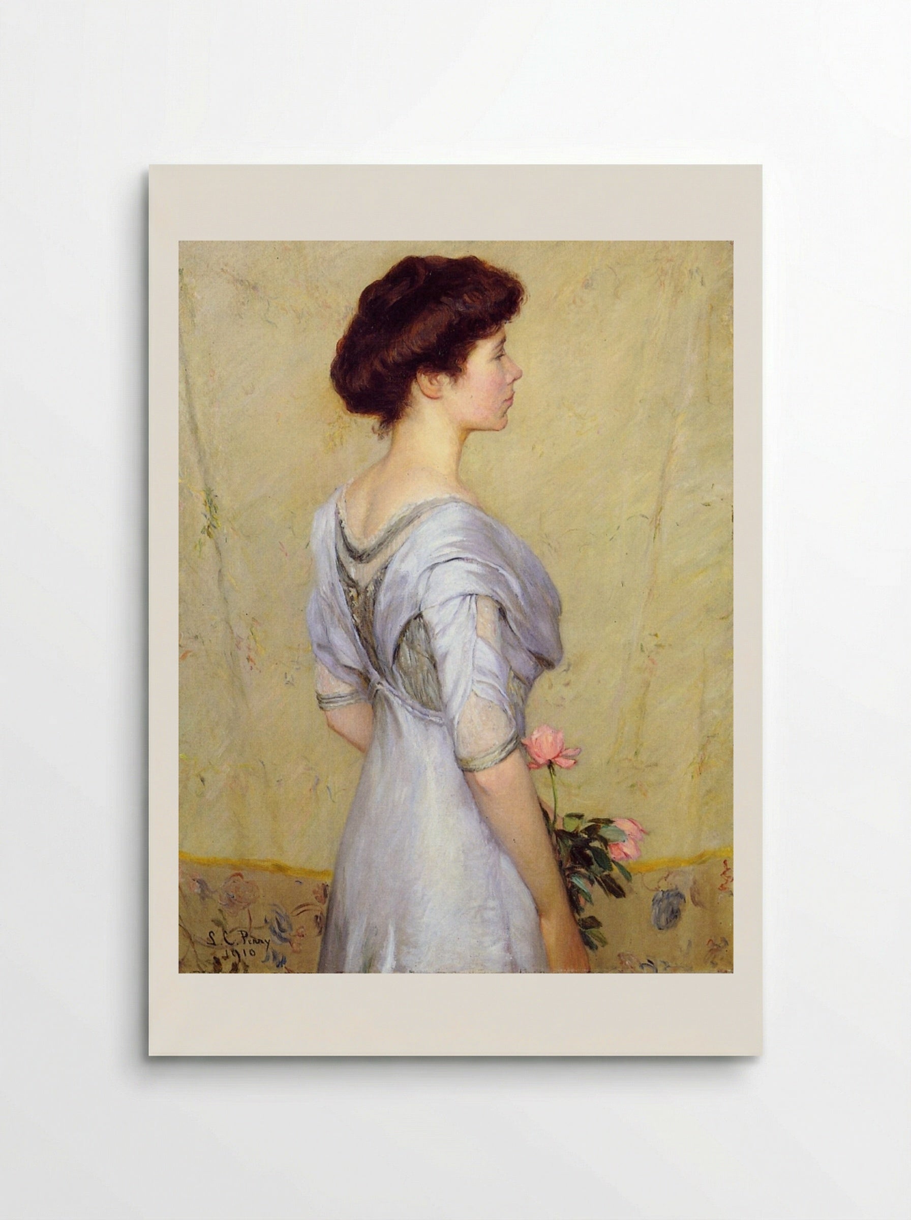The Pink Rose - Lilla Cabot Perry - Poster