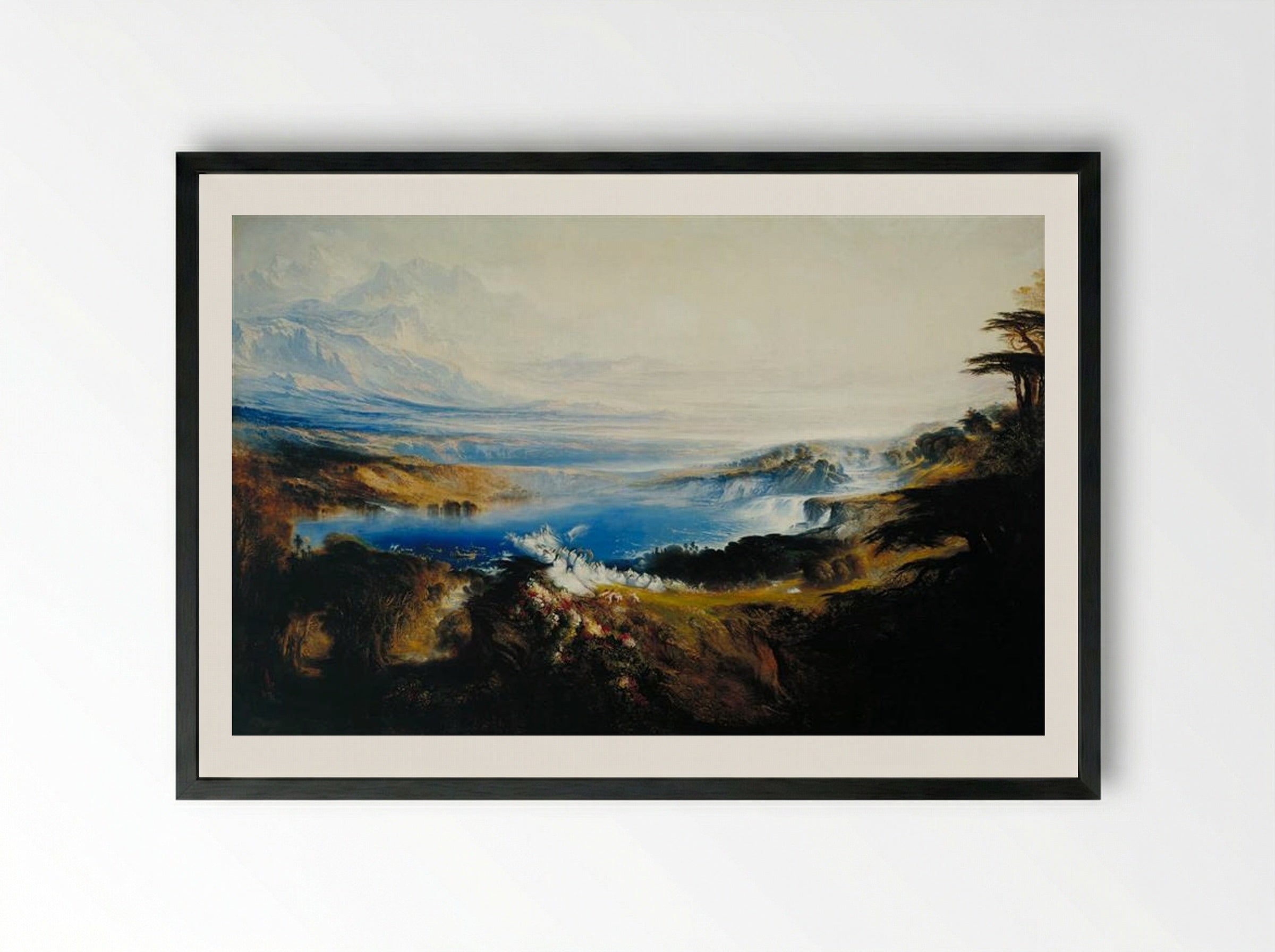 The Plains of Heaven - John Martin - Framed Print Black