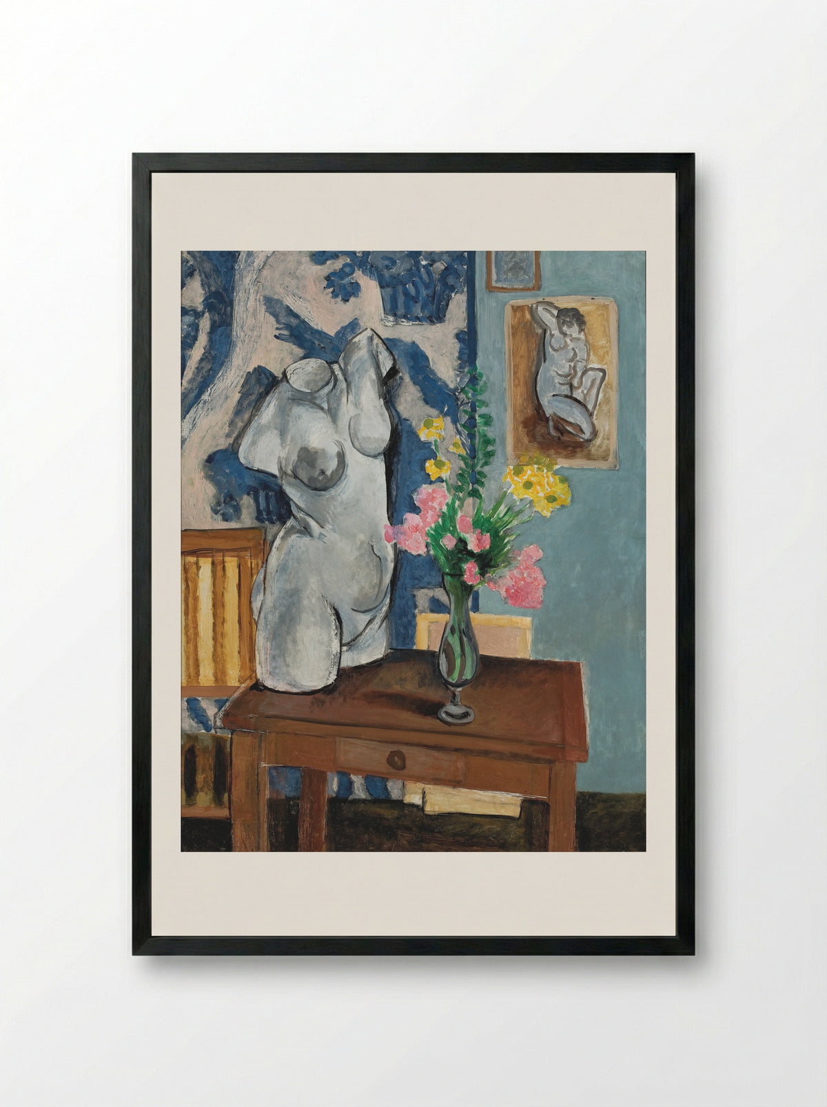 The Plaster Torso - Henri Matisse - Framed Print Black