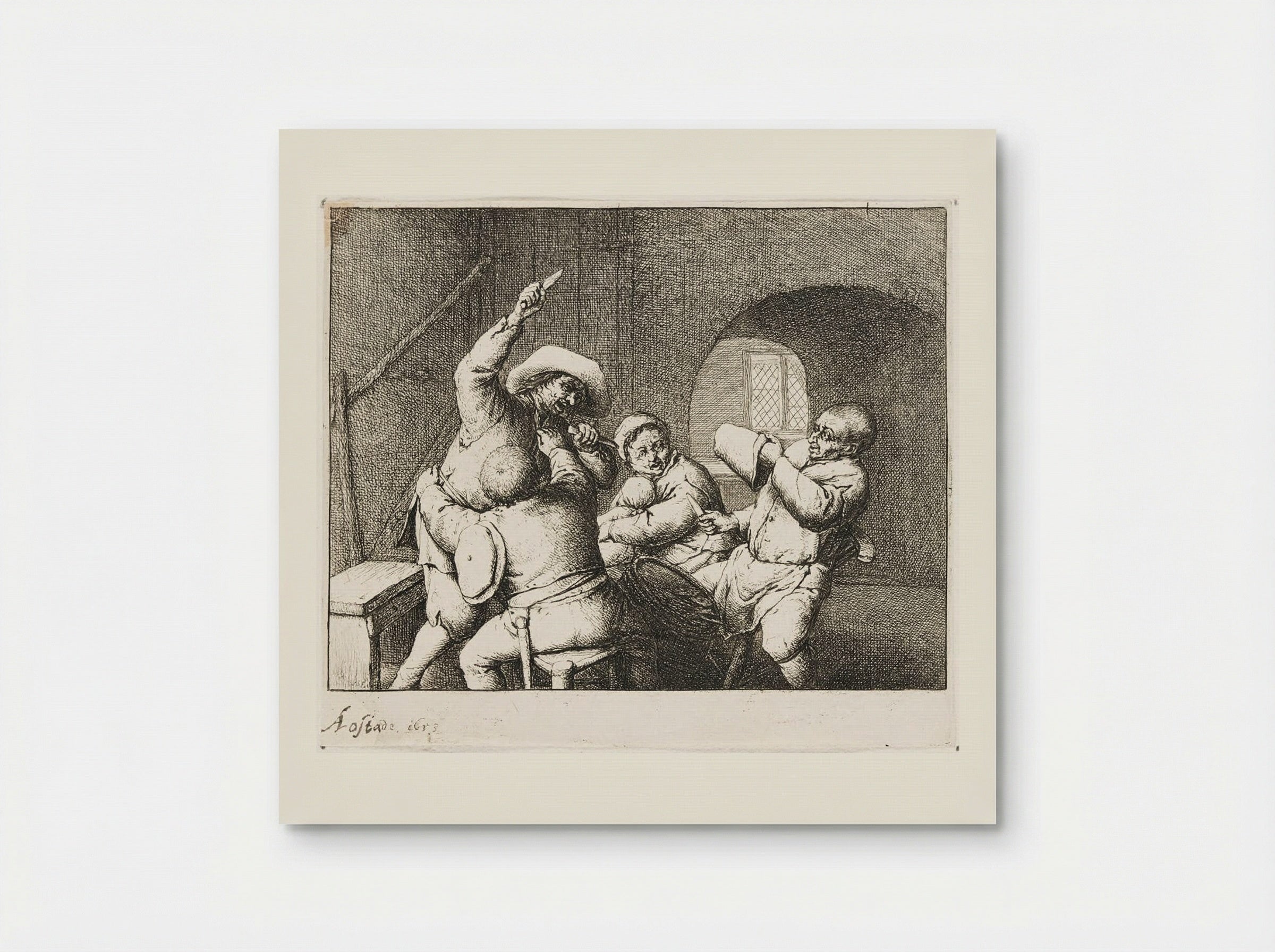 The Players' Quarrel - Adriaen van Ostade - Poster
