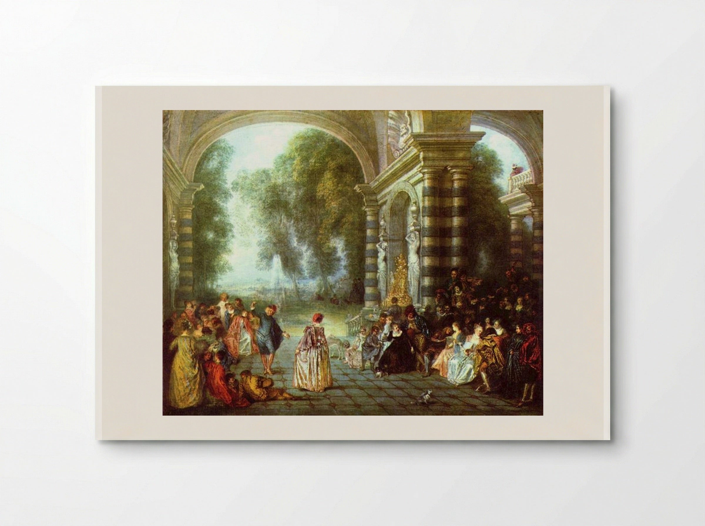 The Pleasures of the Ball - Antoine Watteau - Poster