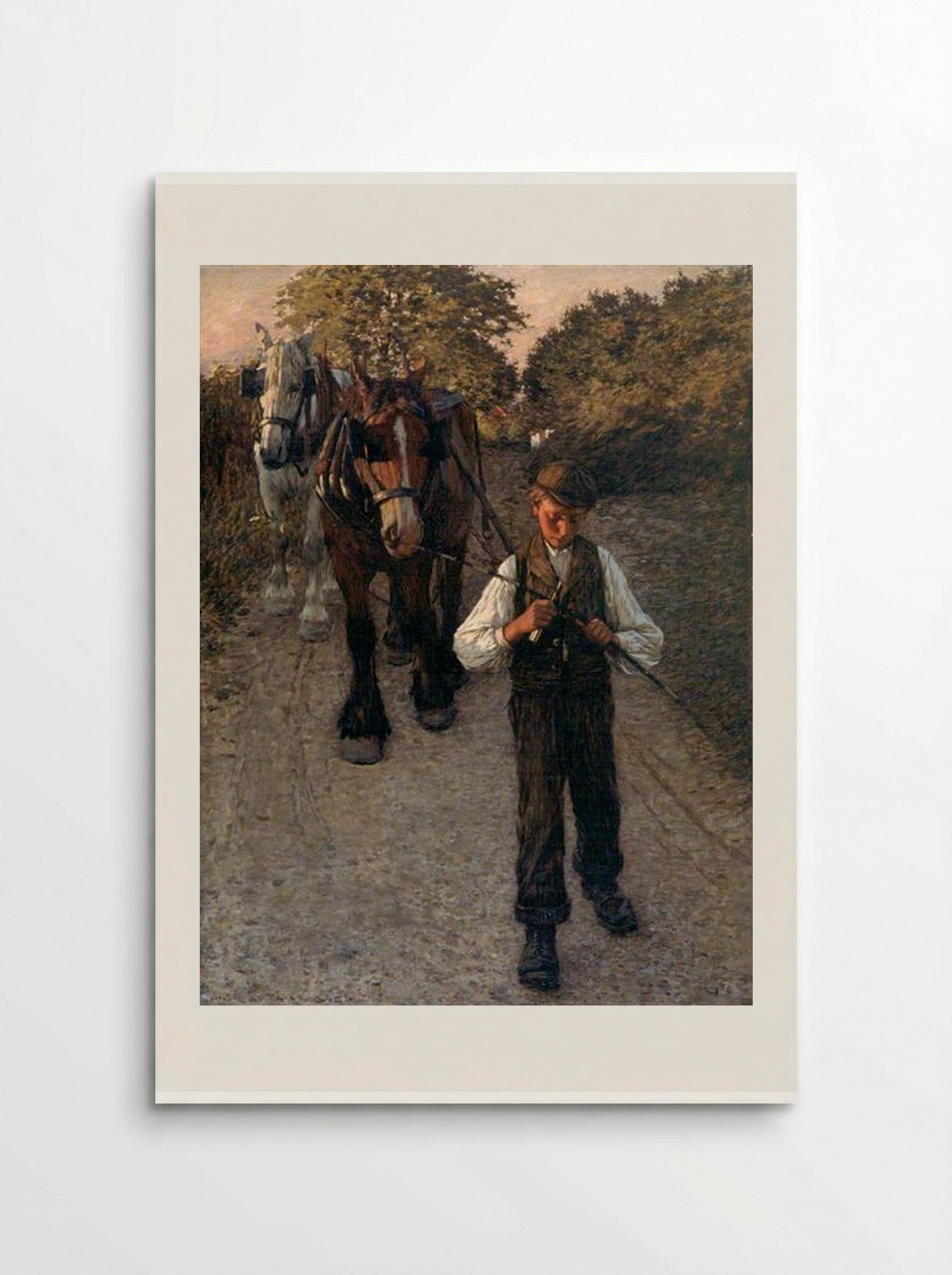 The Plough Boy - Henry Herbert La Thangue - Poster