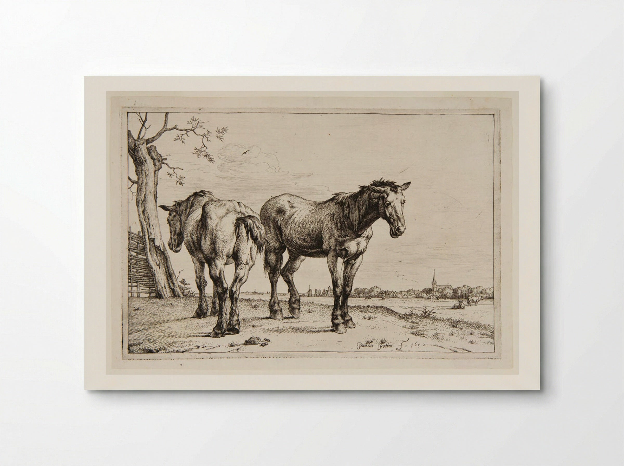 The Plough-horses - Paulus Potter - Poster