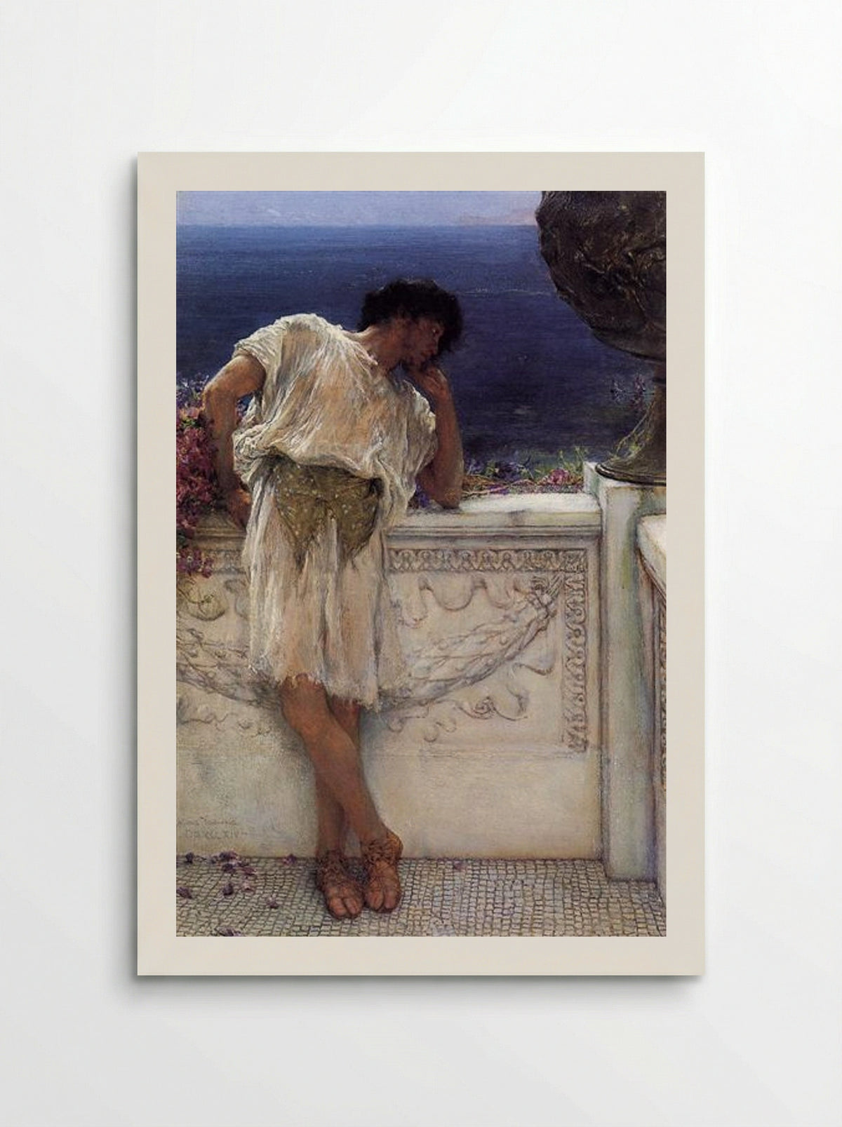 The Poet Gallus Dreaming - Sir Lawrence Alma-Tadema - Poster