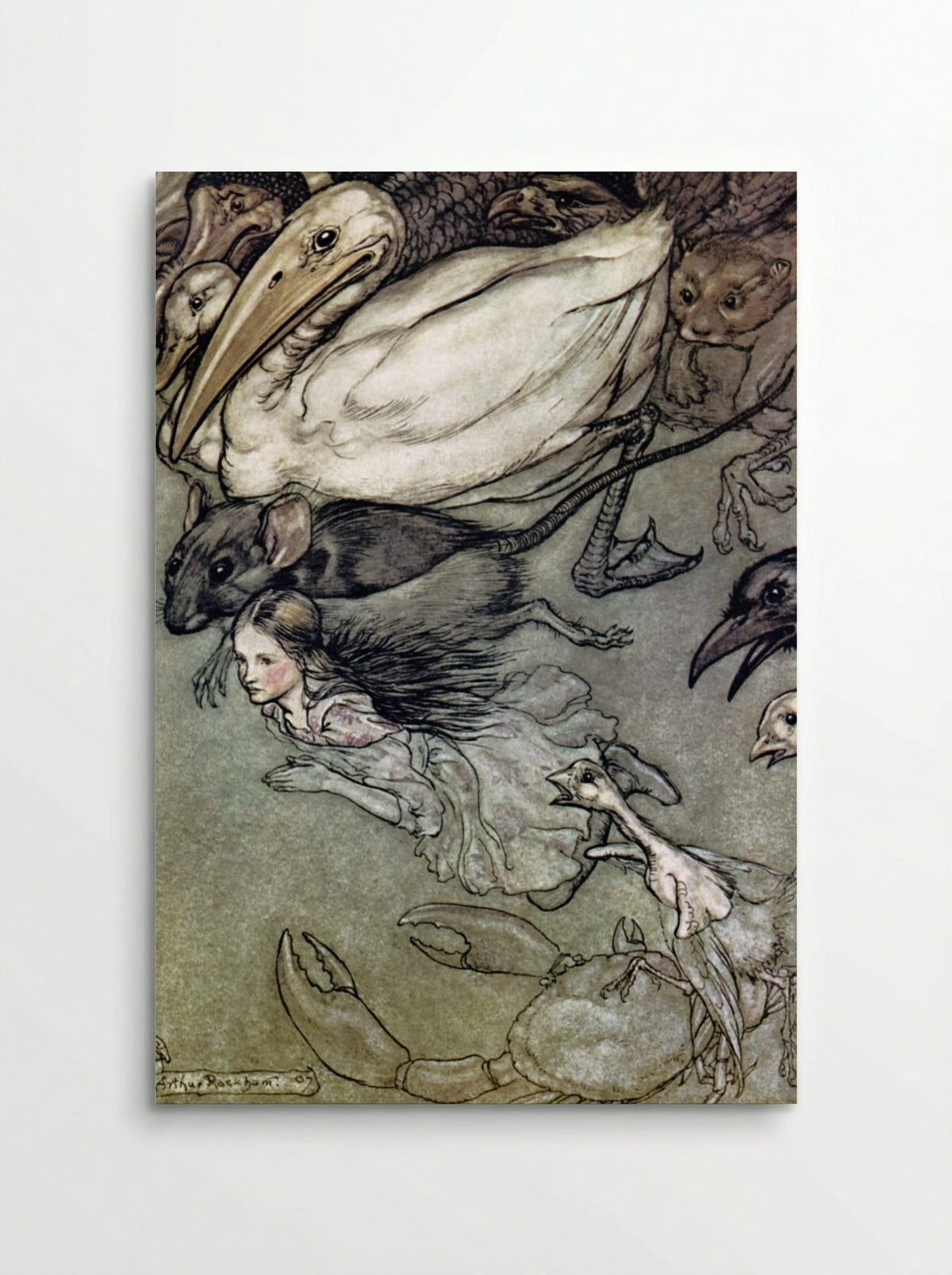 The Pool of Tears - Arthur Rackham - Poster